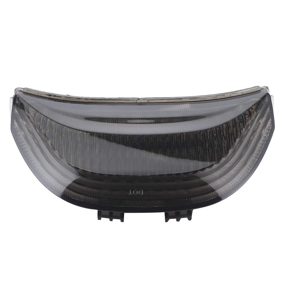 Qiilu LED Tail Light - Smoked Lens Integrated Turn Signal Lamp for Honda CBR600RR/CBR1000RR Replacement | High-Visibility Rear Light for Night Riding & Enhanced Safety