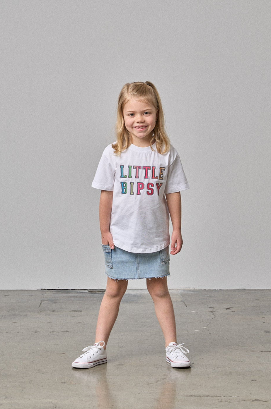 Ombre Little Bipsy Tee - Trendy White T-Shirt for Women | Casual Wear, Layering & Everyday Outfits