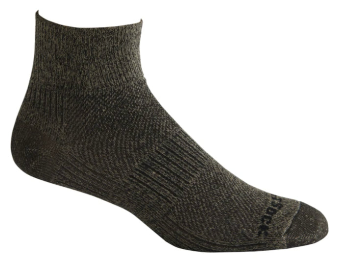 Wrightsock Coolmesh II Quarter Crew Socks - Moisture Wicking & Breathable for Running, Hiking & Outdoor Activities