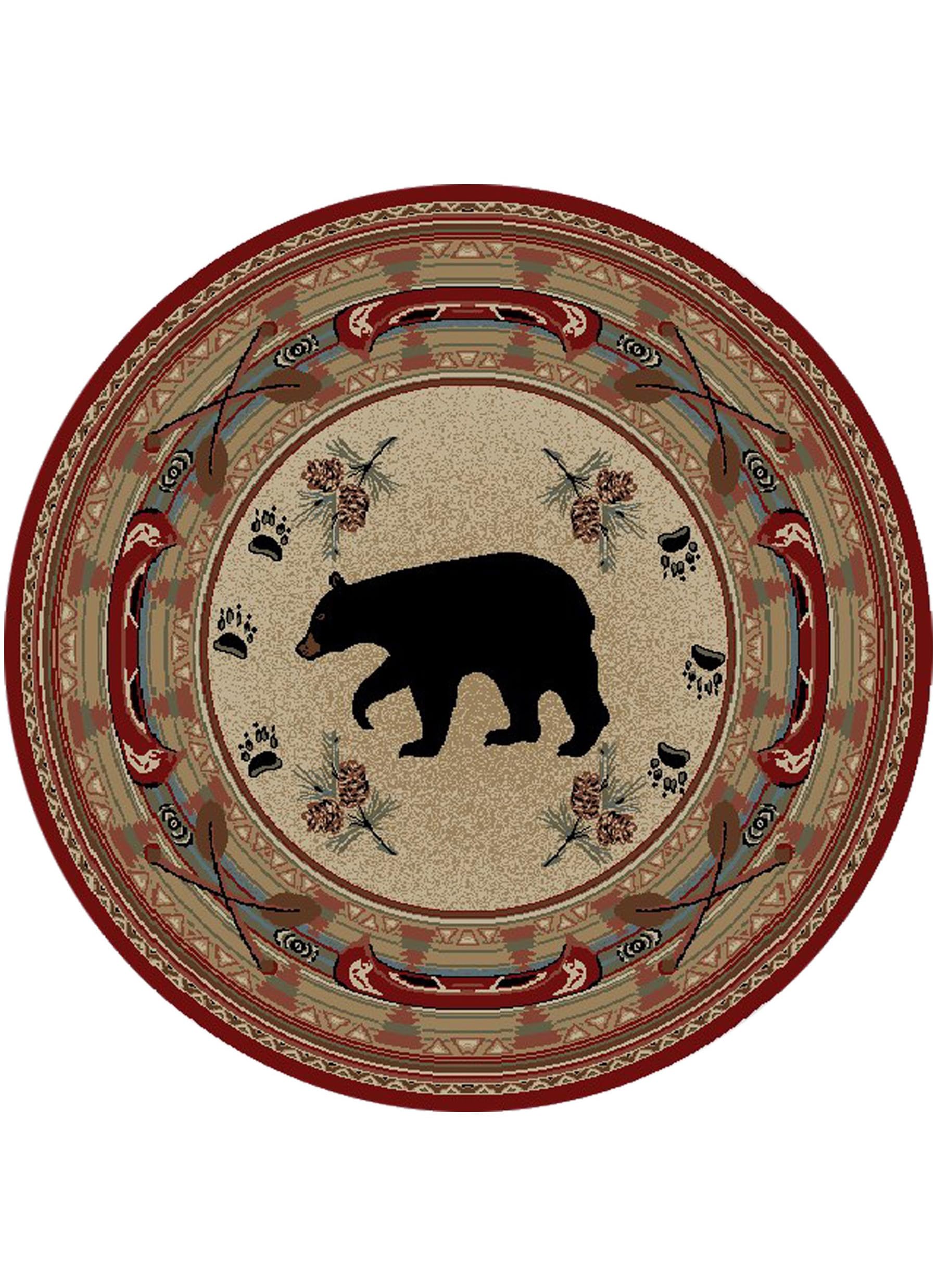Mayberry Rug Woodlands Bear Area Rug 7'10
