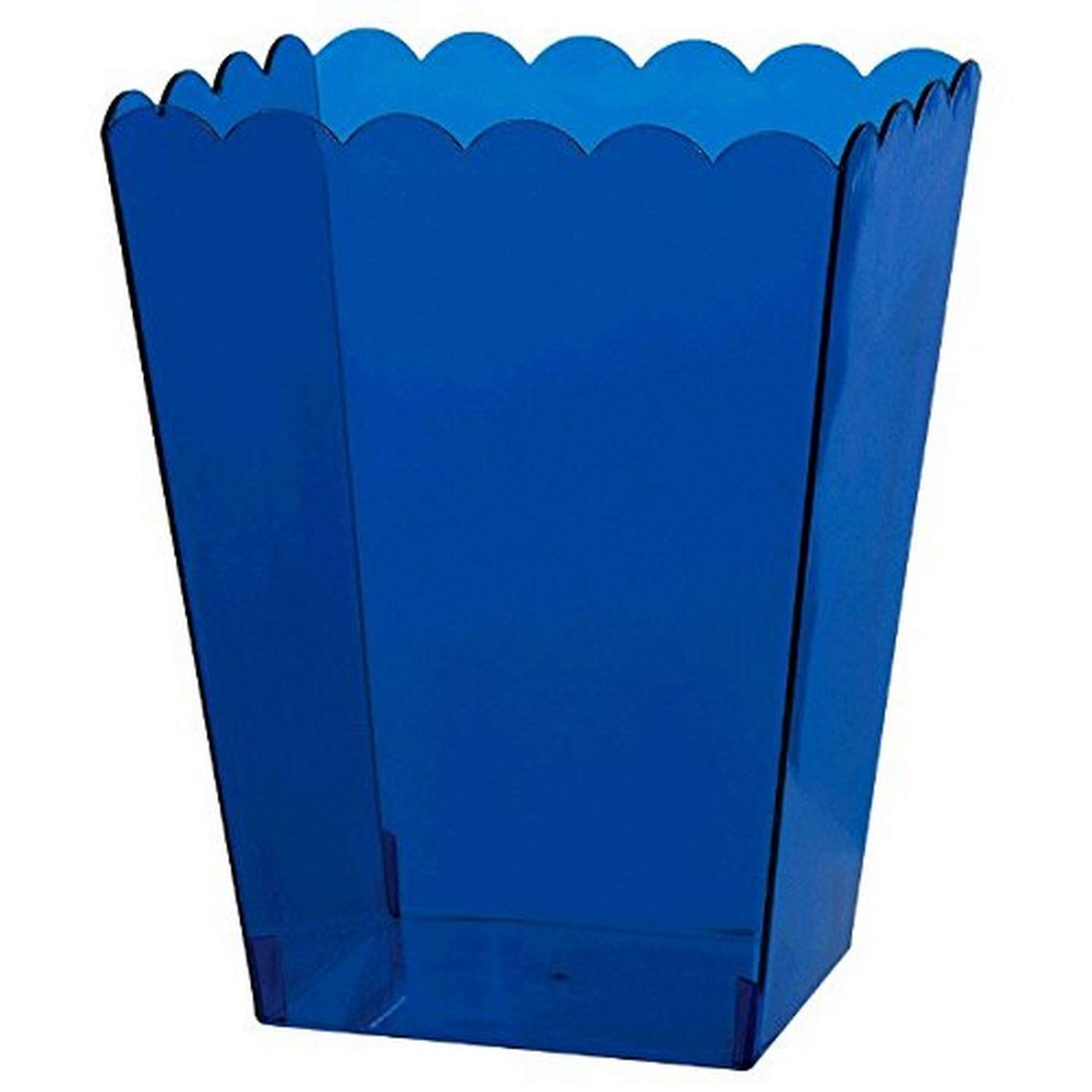 Royal Blue Scalloped Party Favor Containers - Medium Size Decorative Boxes for Wedding, Baby Shower & Birthday Party Decorations