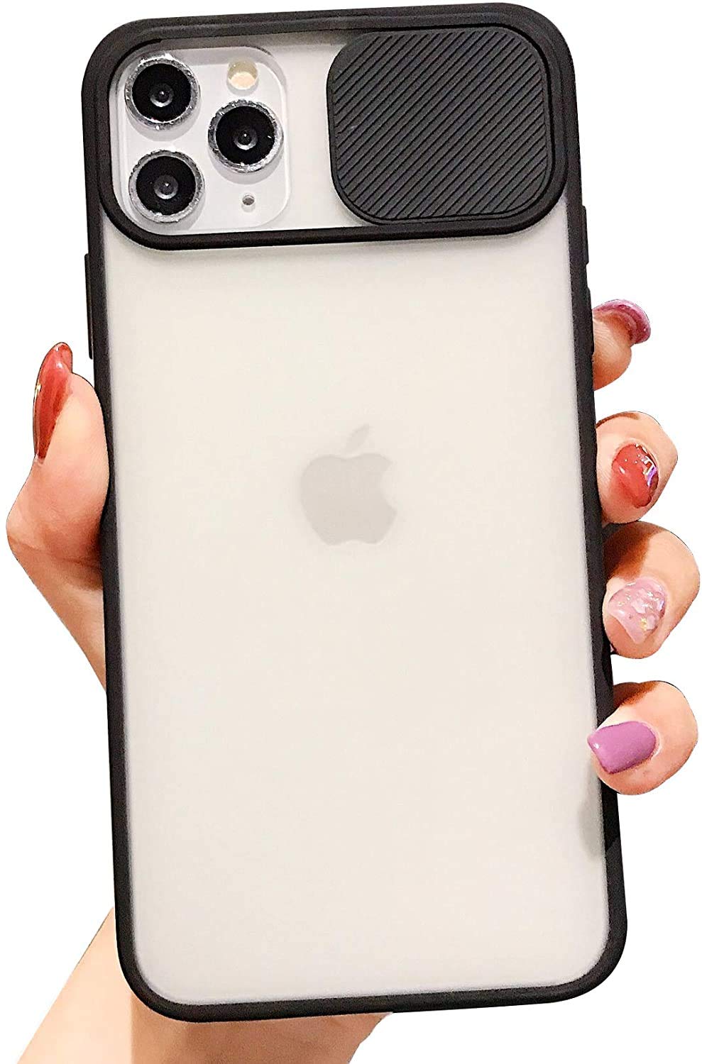 Premium Matte Clear iPhone 11 Pro Max Case with Sliding Camera Cover - Shockproof & Scratchproof TPU Protective Case (6.5 inch) for Daily Use, Travel & Outdoor Activities