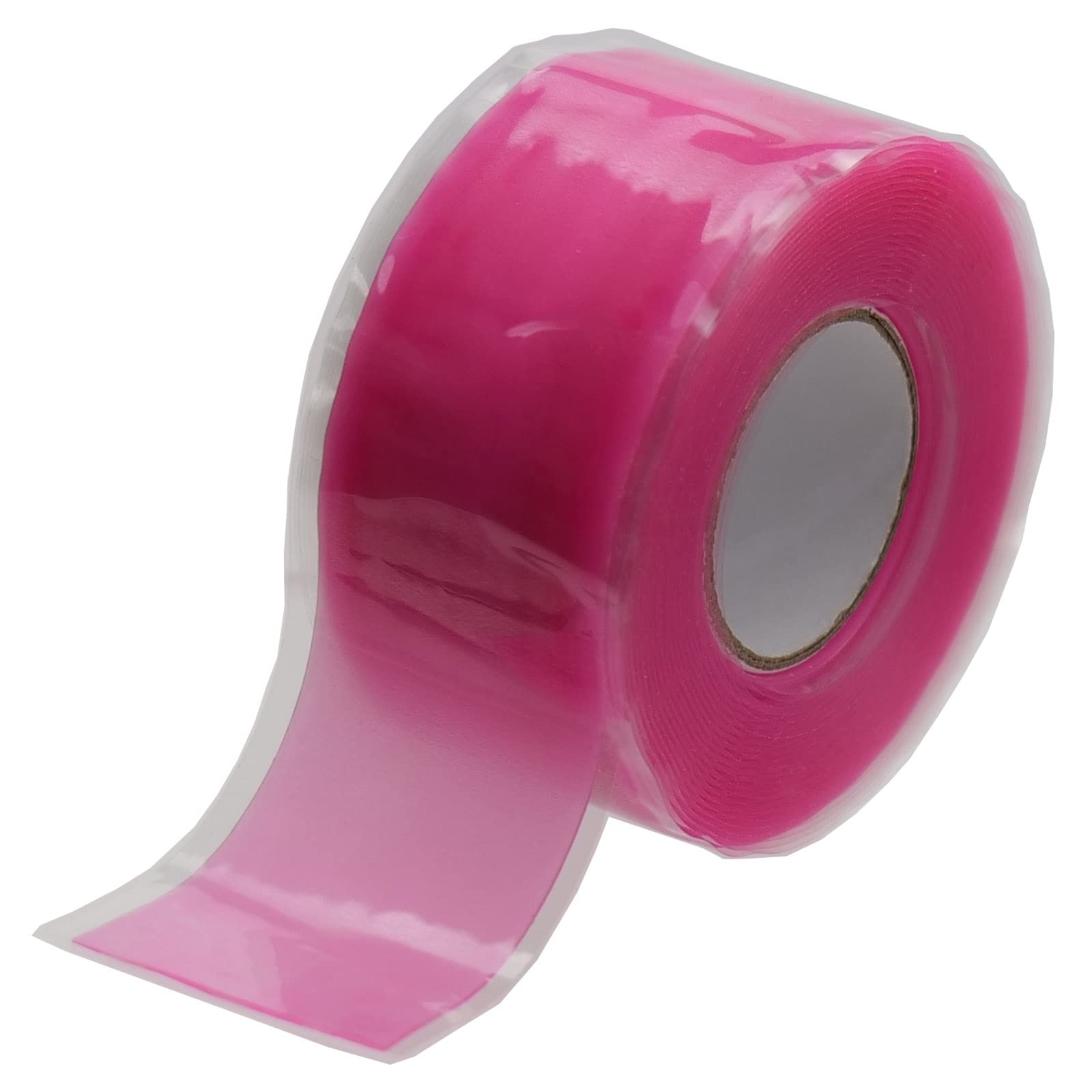 Self-Fusing Silicone Tape 1 Inch x 36 Feet - Waterproof Repair Tape for Pull Up Bars, Bike Handlebars, Sports Equipment - Thick Rubber Grip Tape for Tools, Pipes, DIY Projects - Pink (Perfect for Home Repairs, Gym Equipment & Outdoor Gear)