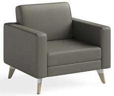 Safco Modern Lounge Chair Without Legs - Ergonomic Design for Office, Living Room & Waiting Areas [Model 1732]