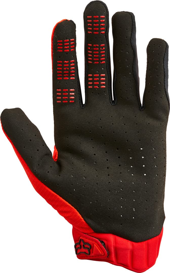 Fox Racing Flexair Gloves - Breathable Motocross & Off-Road Gloves (Fluo Red, Size L) - Perfect for Dirt Biking, ATV Riding & Motorcycle Adventures