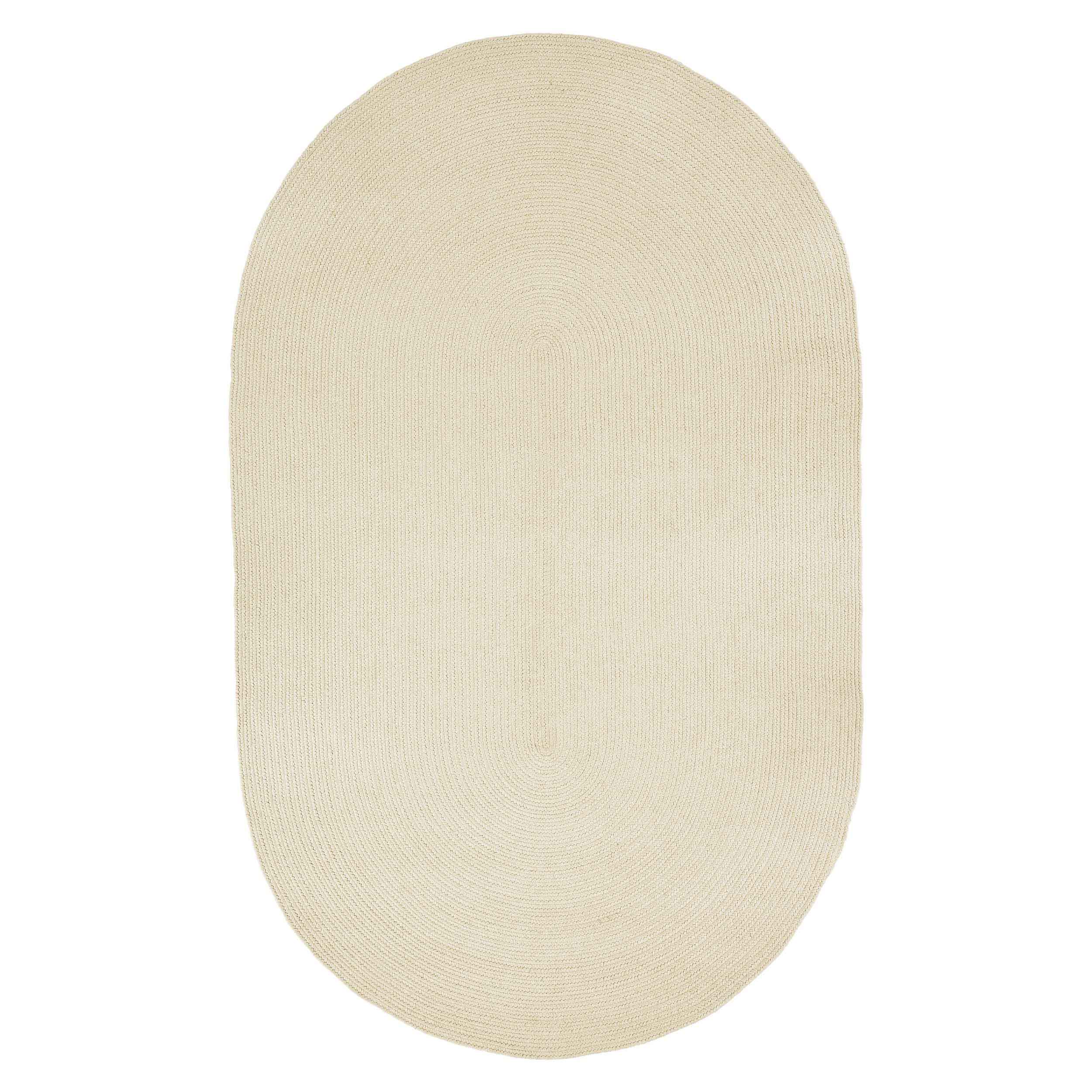 Classic Braided Area Rug - Non-Slip Indoor/Outdoor Oval Rug for Living Room, Bedroom, Patio & Deck - Soft & Durable Home Decor