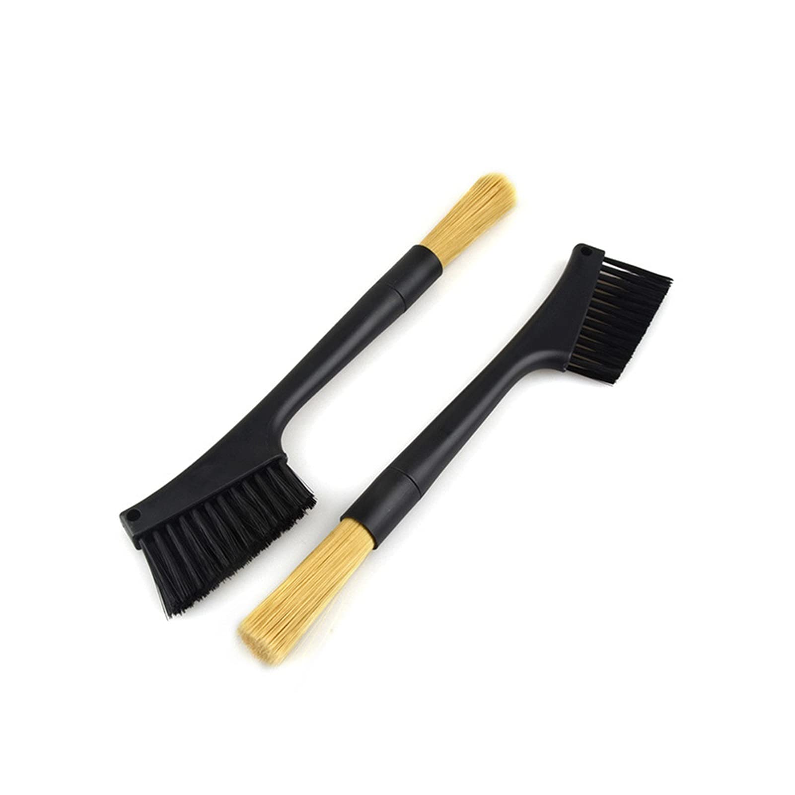 YINHAO Dual Head Coffee Brush - Removable Espresso Grinder Cleaning Brush for Baristas - Perfect for Cleaning Coffee Machines, Grinders & Removing Dust Powder - Ideal for Home & Professional Use