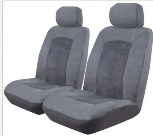 Premium Universal Suede Velour Car Seat Covers - Charisma Series - Perfect for SUVs, Trucks & Sedans - Comfort & Style for Daily Commute & Road Trips