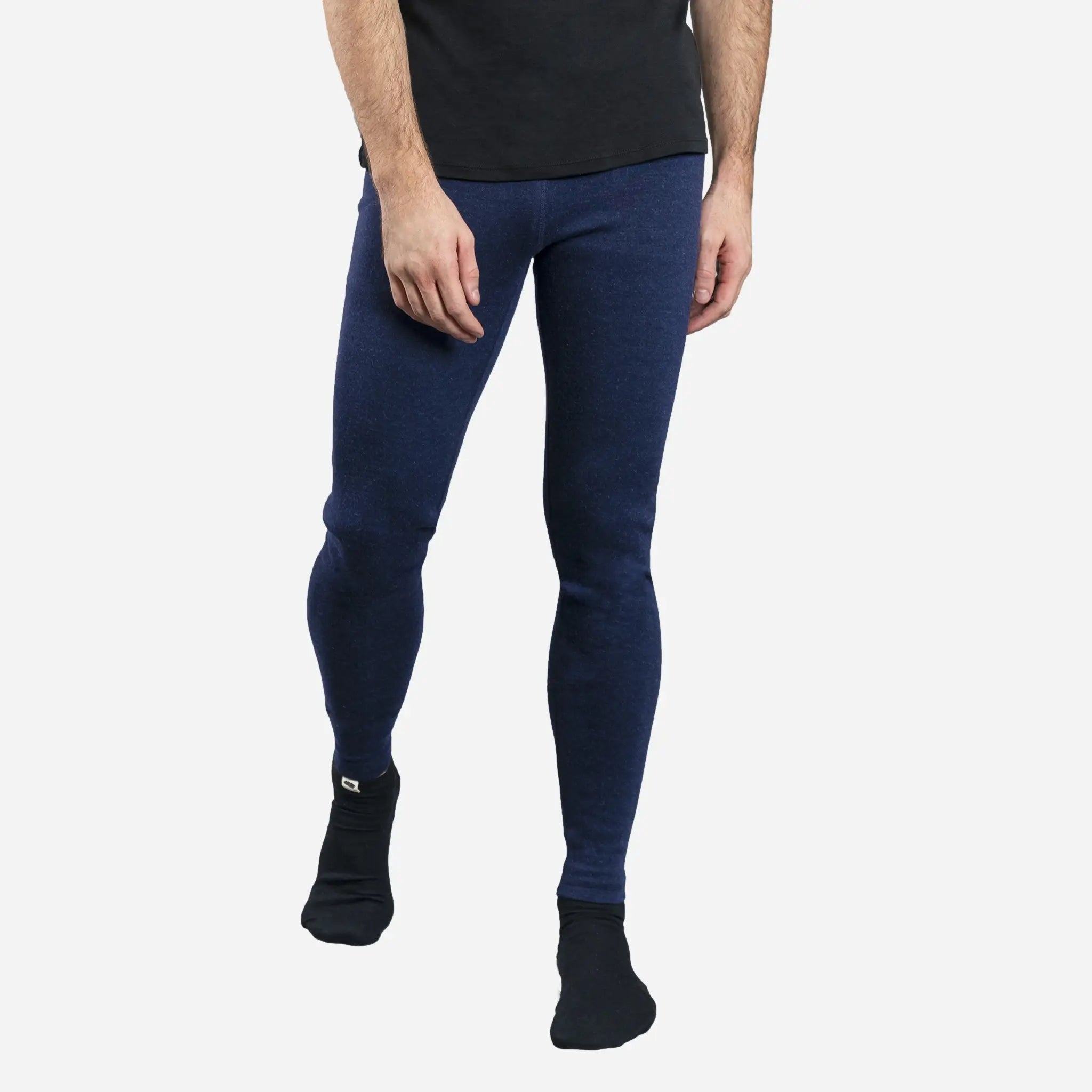 Men's Alpaca Wool Leggings - 420 Midweight Thermal Base Layer for Hiking, Skiing & Winter Outdoor Activities