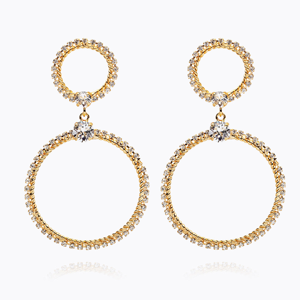 Forever Love Crystal Earrings for Women - Elegant Dangle Drop Earrings for Wedding, Party & Date Night | Hypoallergenic & Lightweight Fashion Jewelry