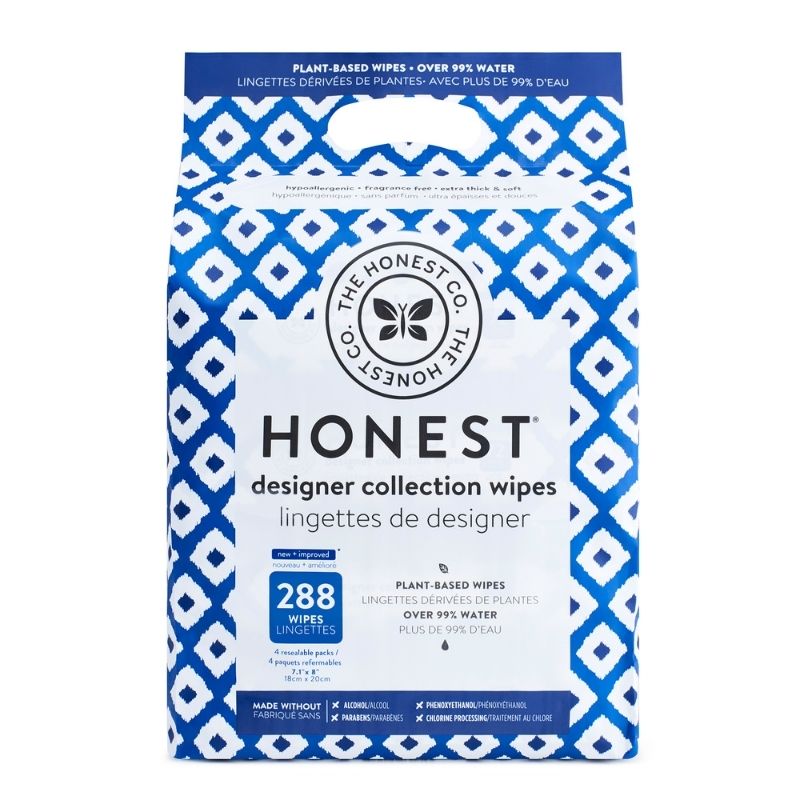 Premium Designer Collection Baby Wipes - 288 Pack | Hypoallergenic & Fragrance-Free | Ideal for Diaper Changes, Travel & On-the-Go Cleaning