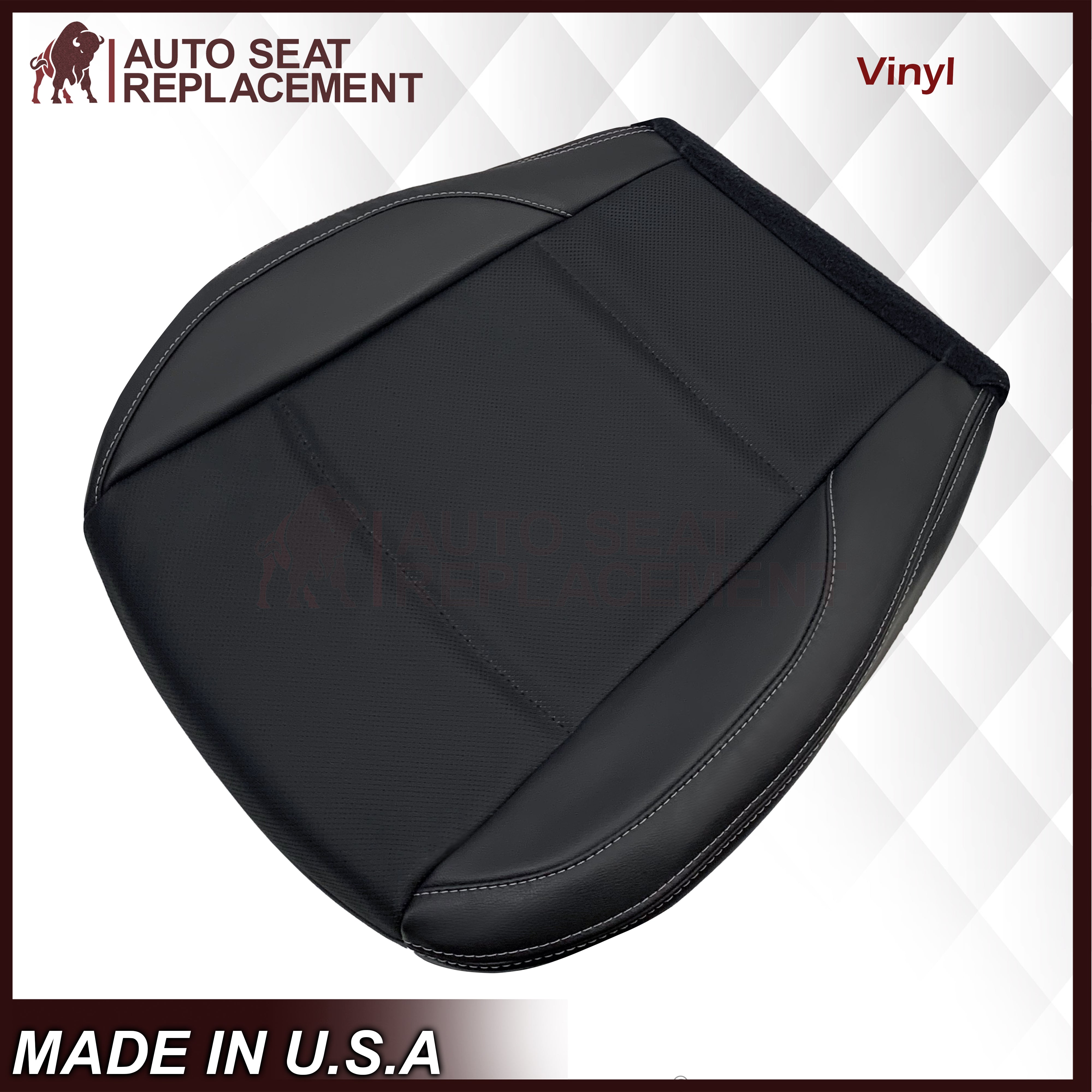 2015-2019 Subaru Outback LIMITED Front Bottom Seat Covers Replacement - Black Leather Car Seat Protectors for Comfort & Style | Perfect for Road Trips, Daily Commutes & Pet Protection