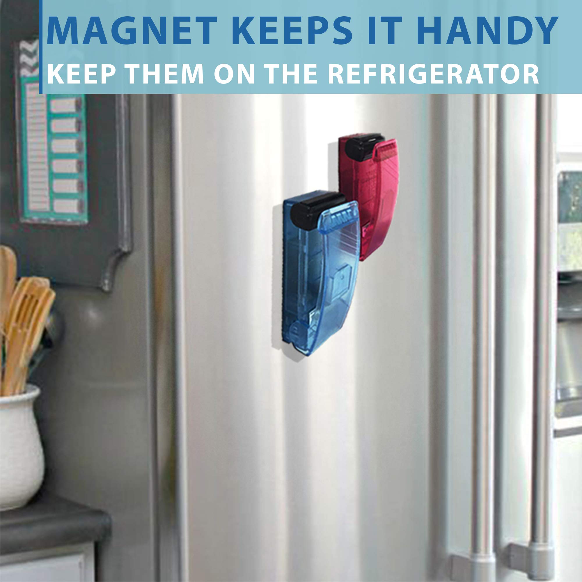iTouchless Handheld Heat Bag Sealer (2-Pack) - Airtight Food Storage Saver for Snacks, Chips & Commercial Size Repack | Reseals Plastic & Aluminum Bags | Perfect for Kitchen, Pantry & Food Business Use