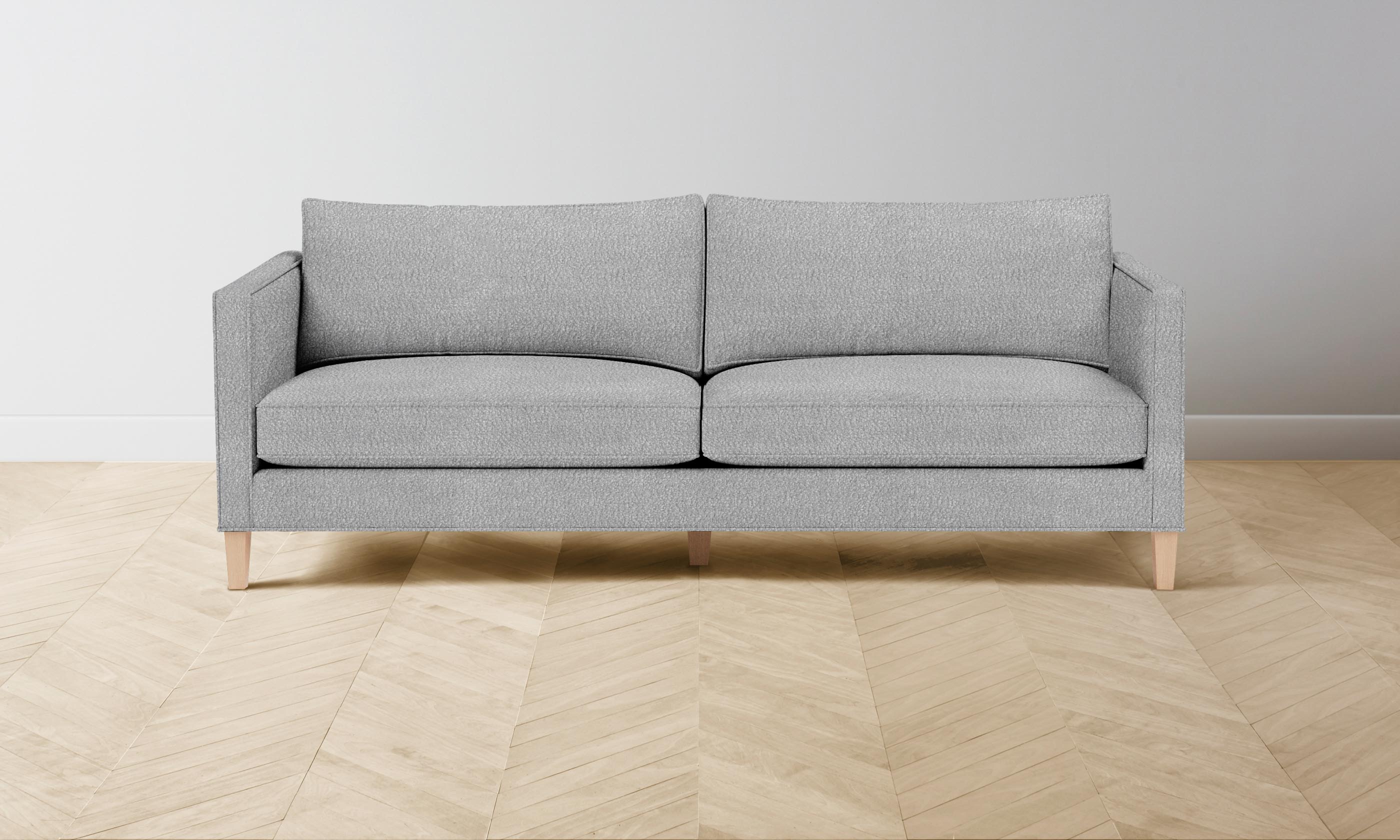 Luxury Crosby Sectional Sofa with Italian Bouclé Fabric & Waterfall Edge - Perfect for Modern Living Room & Lounge Areas