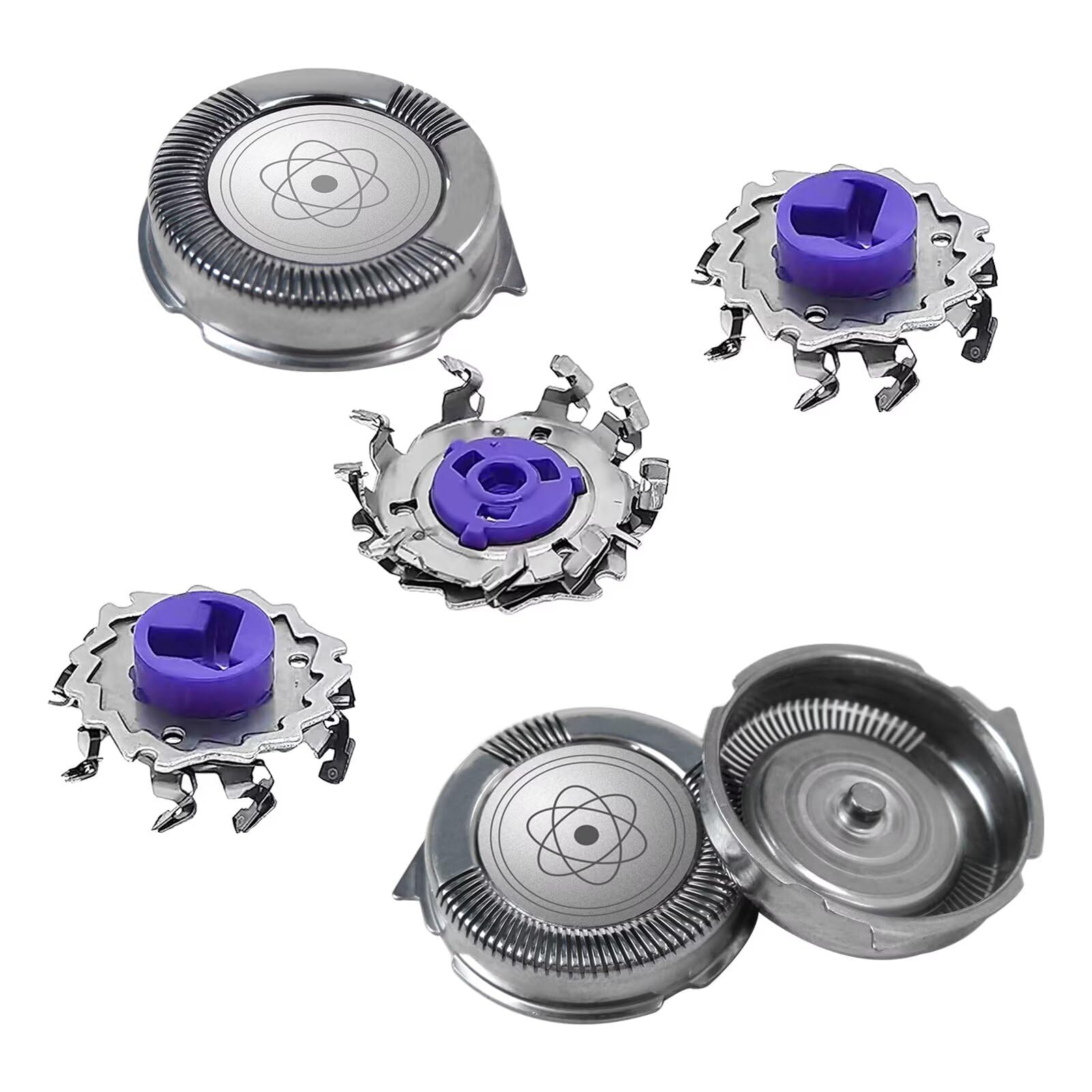 3 Pcs Replacement Shaver Heads for Philips Norelco AT814 AT815 AT830 AT875 AT880 AT890 - Compatible with Multiple Models - Perfect for Home & Travel Grooming