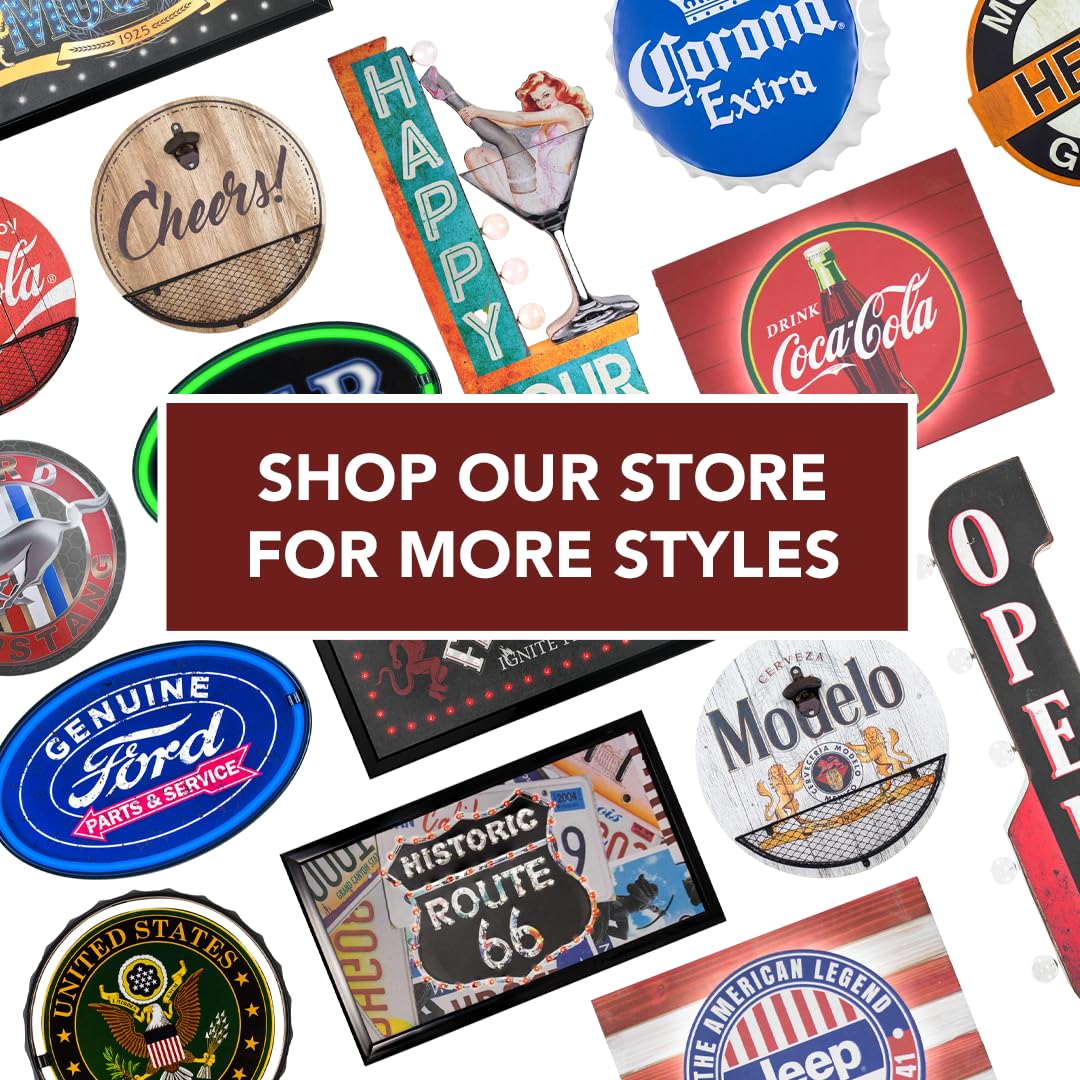 American Art Decor Wall-Mounted Wooden Beer Bottle Opener & Cap Catcher - Rustic Bar Accessory for Man Cave, Garage, Game Room - Perfect for Parties, Home Brewing & Sports Events