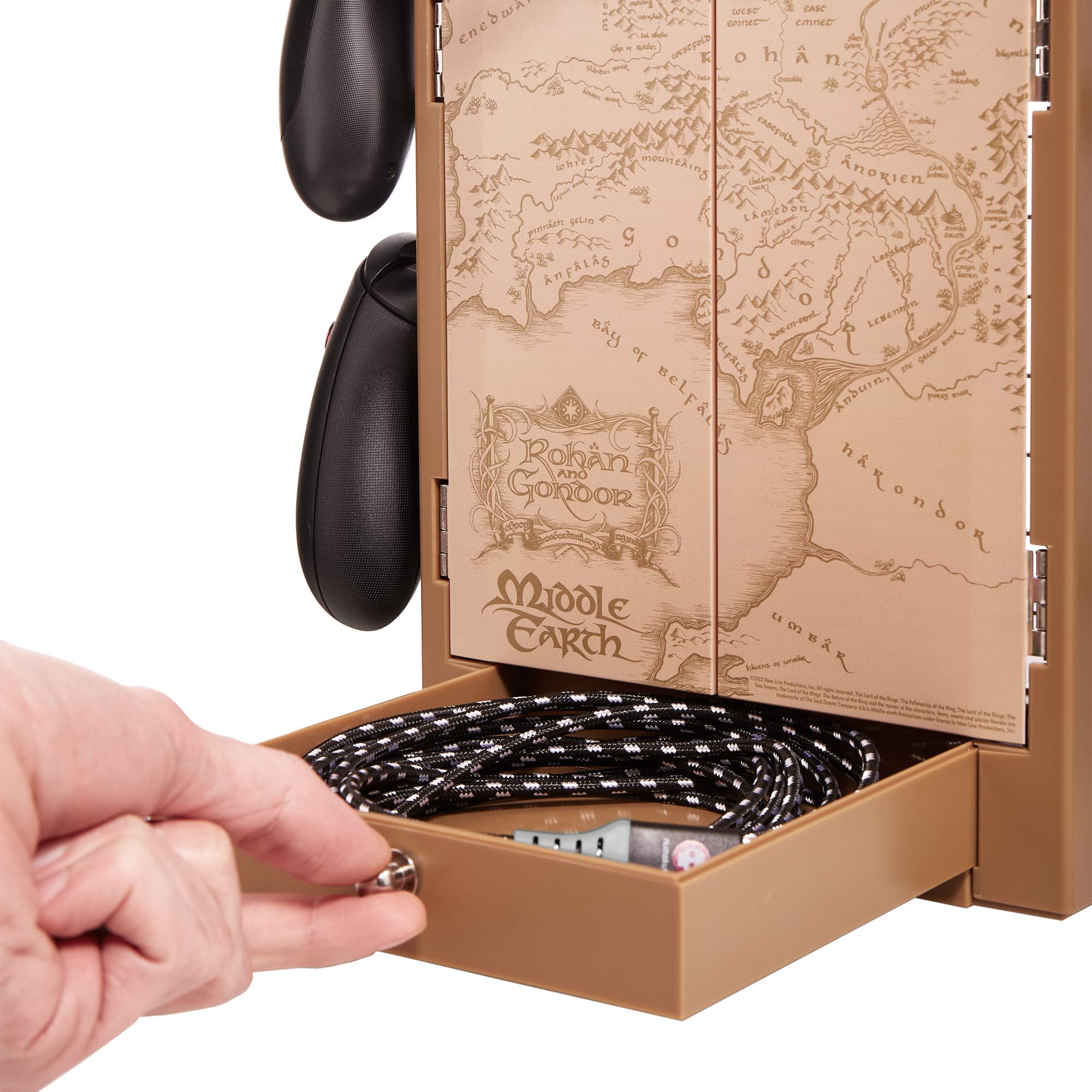 Numskull NS3790 Lord of The Rings Gaming Accessory Organizer - Official Controller Holder & Headset Stand for PS5, Xbox Series X/S, Nintendo Switch - Perfect for Gaming Setup & LOTR Fan Collection