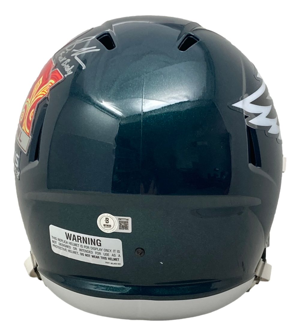 Brandon Graham & Milton Williams Autographed Philadelphia Eagles Replica Helmet - Limited Edition FS SB59 LIX - Perfect for NFL Fans, Collectors & Man Cave Decor - Great Gift for Football Enthusiasts