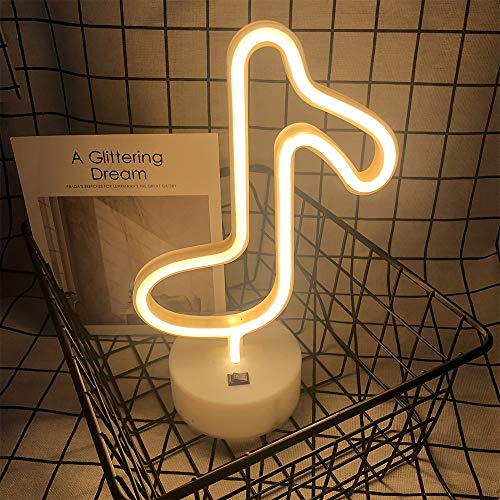 Music Notes Shaped Neon