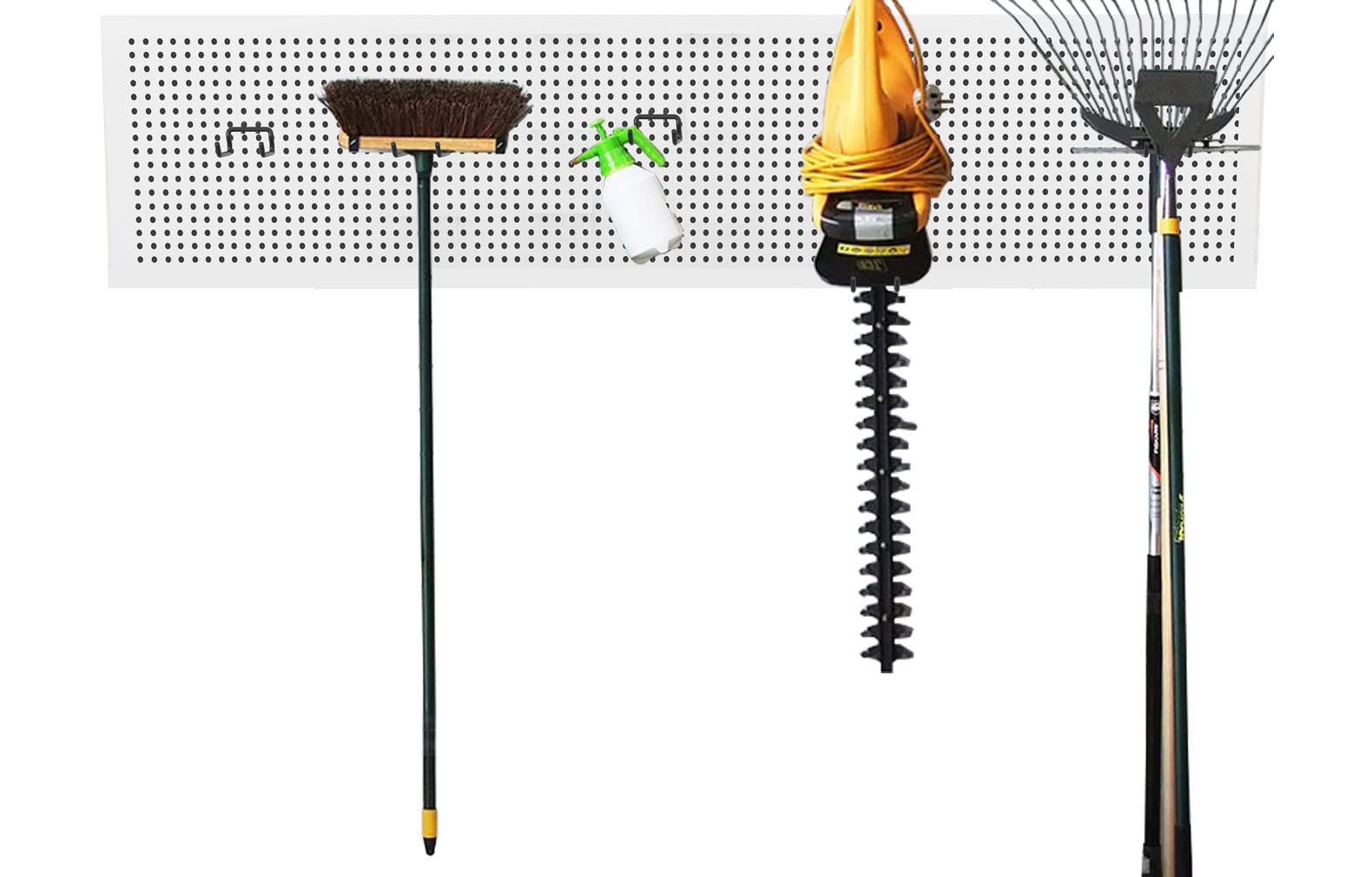 KINOMI 24-Pack Heavy Duty Pegboard Hooks - Durable Pegboard Drill Holder & Power Tool Organizer - Large Pegboard Accessories Set for Tools, Power Drills, Art & Craft Supplies - Perfect for Garage, Workshop & DIY Projects