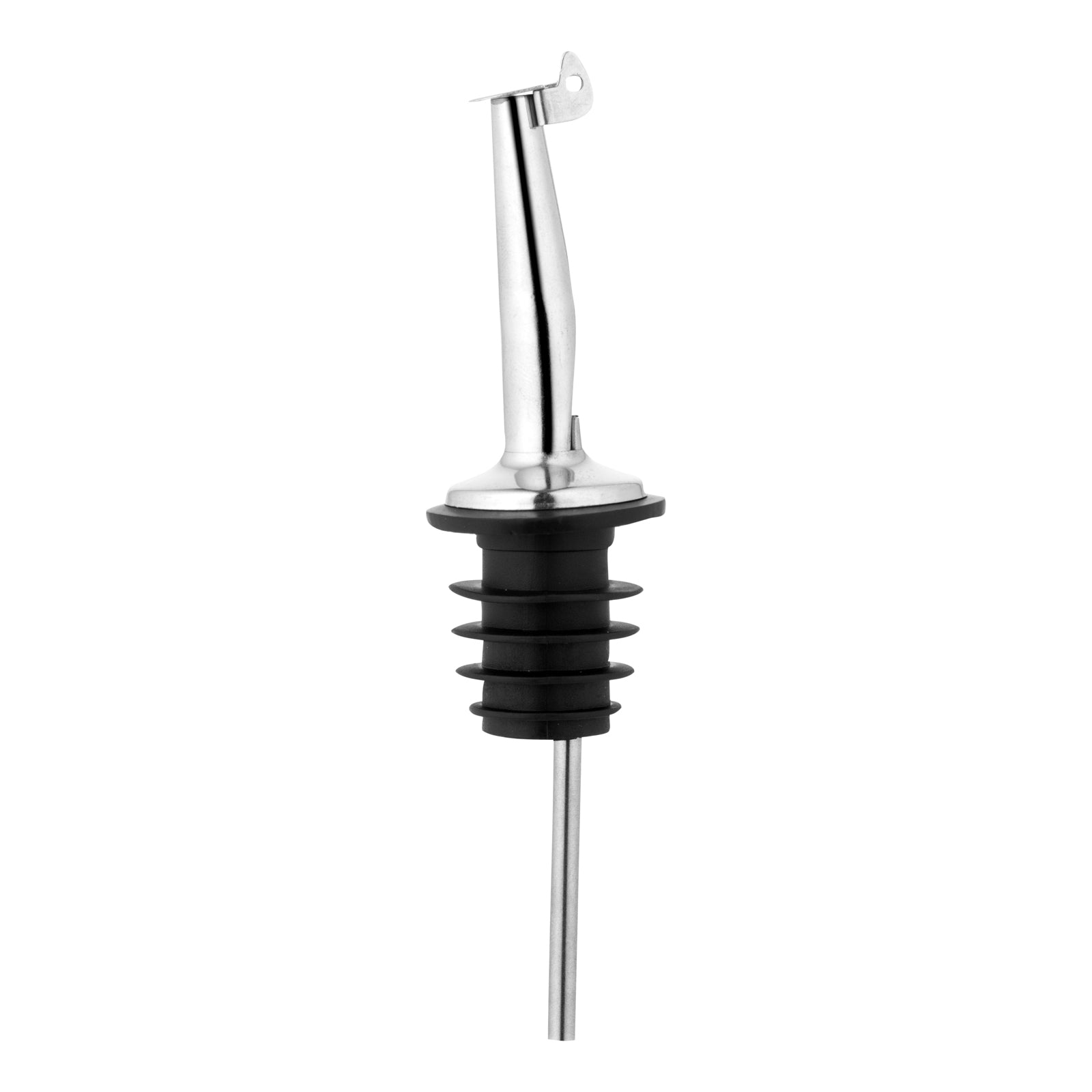 Premium Stainless Steel Liquor Pourer with Flip Cap - Bar Lux Tapered Design (4.25