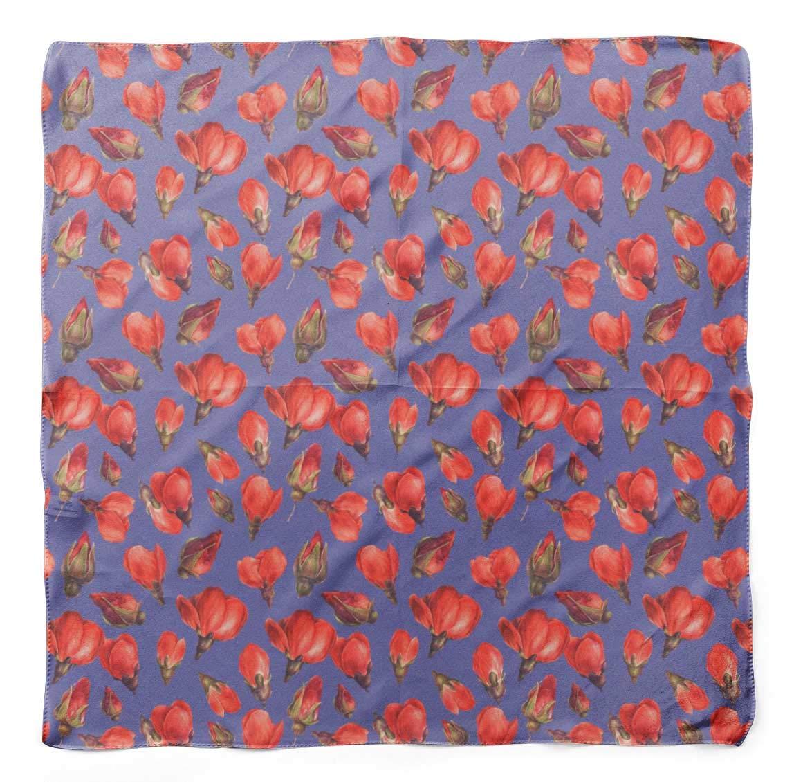 Bimba Printed Pure Silk Scarf for Women - Elegant Hair Neck Head Bandana Wrap - Perfect for Office, Travel, and Special Occasions