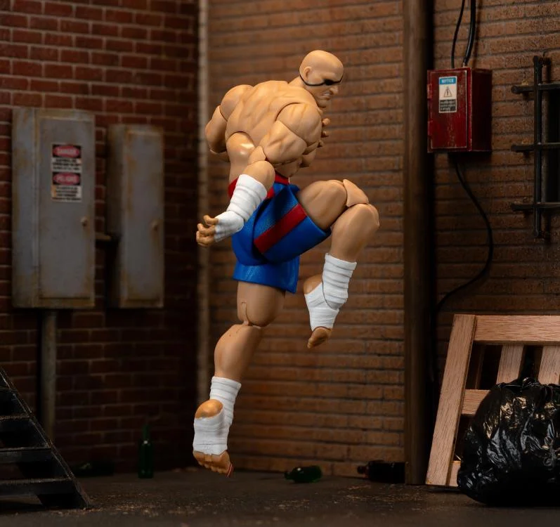 Jada Toys 1/12 Scale 6-Inch Ultra Street Fighter II Action Figure - Sagat Collectible for Gamers & Fans | Perfect for Display, Cosplay & Fighting Game Enthusiasts