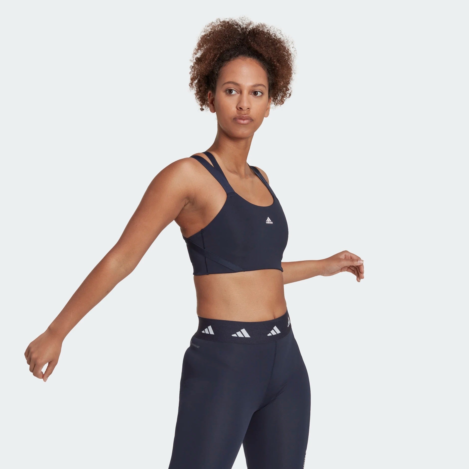 Adidas TLRD Impact Training High Support Strappy Sports Bra for Women - Perfect for Running, Gym Workouts & High-Intensity Training