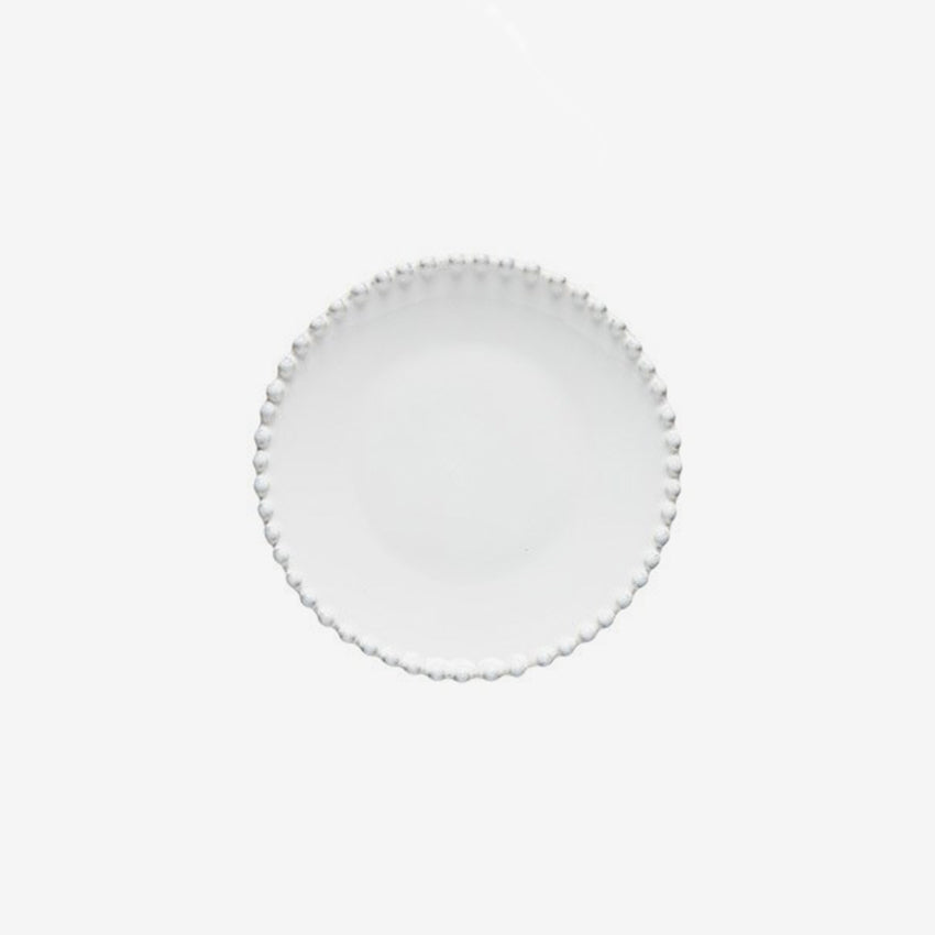 Costa Nova Pearl White Bread Plate - Elegant Dinnerware for Bread, Pastries & Appetizers - Perfect for Dining, Entertaining & Special Occasions