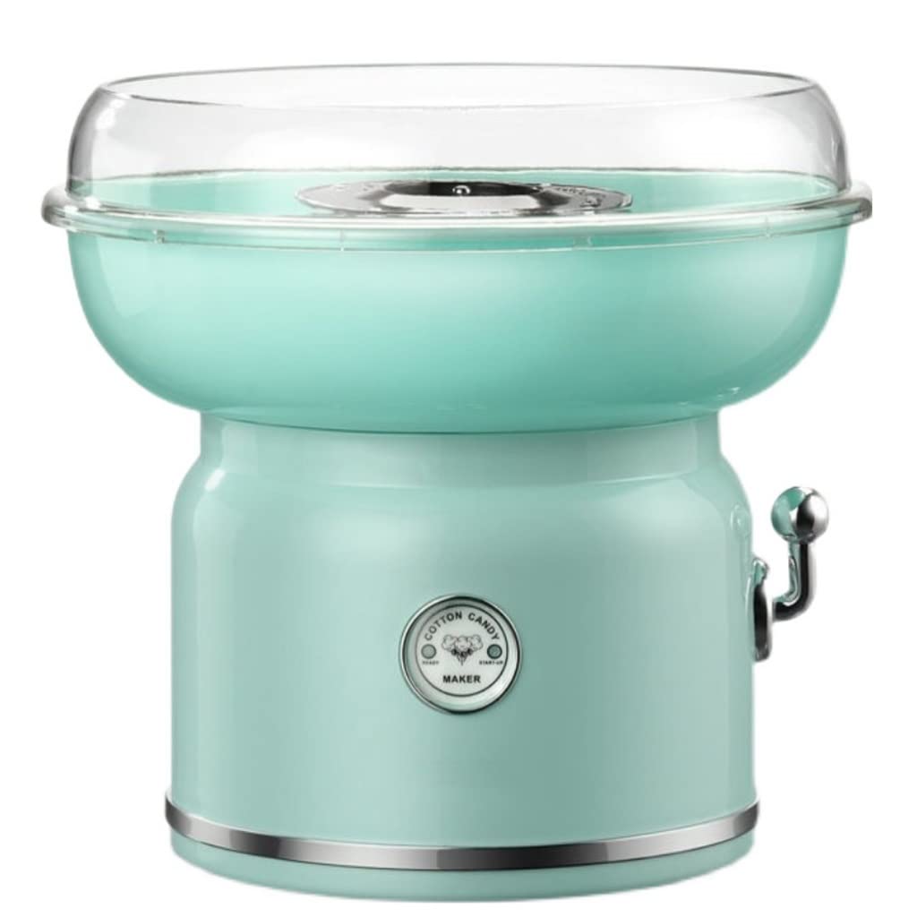 Green Electric DIY Cotton Candy Maker Machine - Portable Sweet Cotton Sugar & Marshmallow Maker for Kids, Parties, Gifts | Home, Carnival & Birthday Party Use