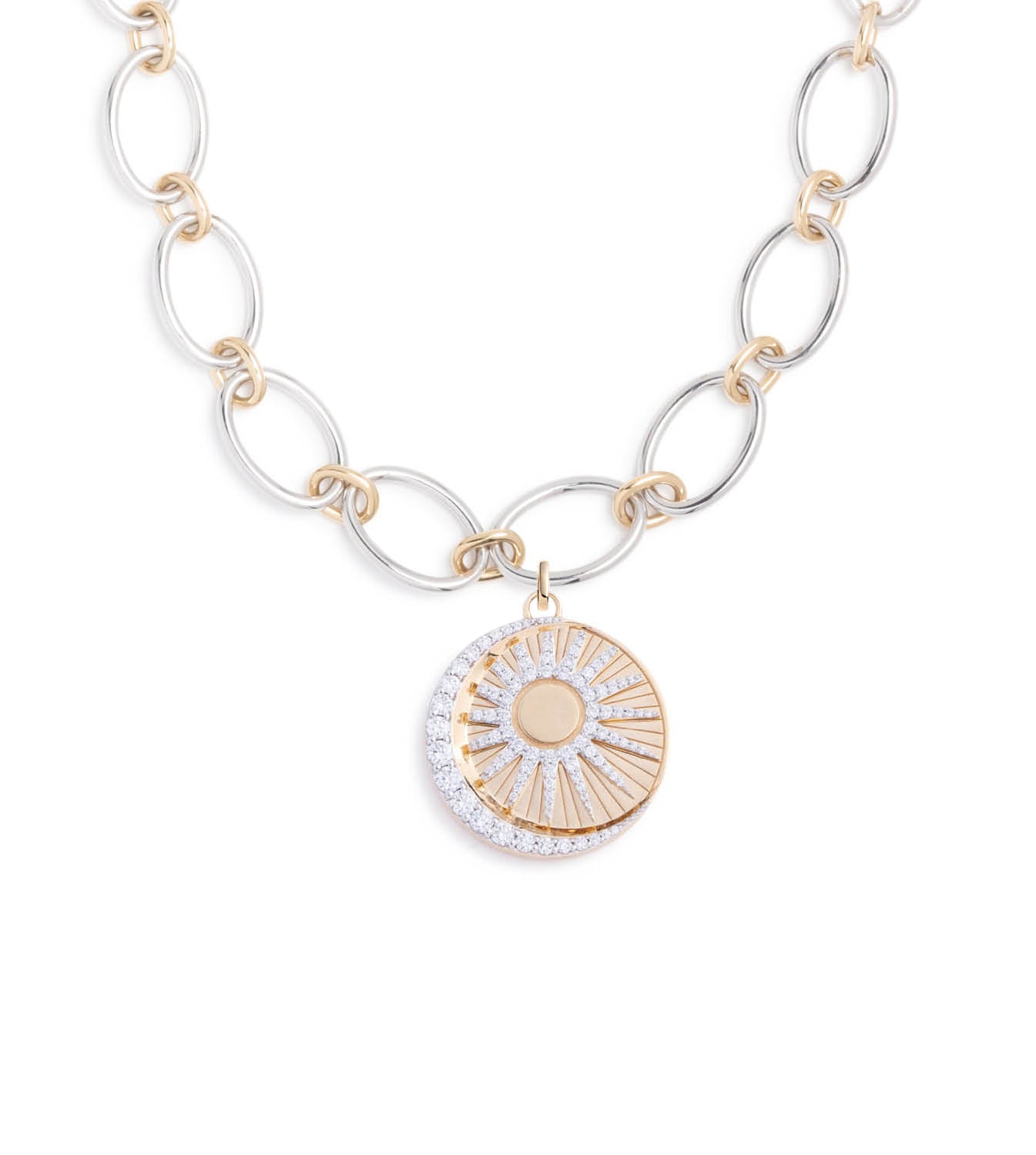 Oval Infinity Chain Necklace in Mixed Gold - Dainty & Elegant Jewelry for Women, Perfect for Everyday Wear, Date Nights & Special Occasions