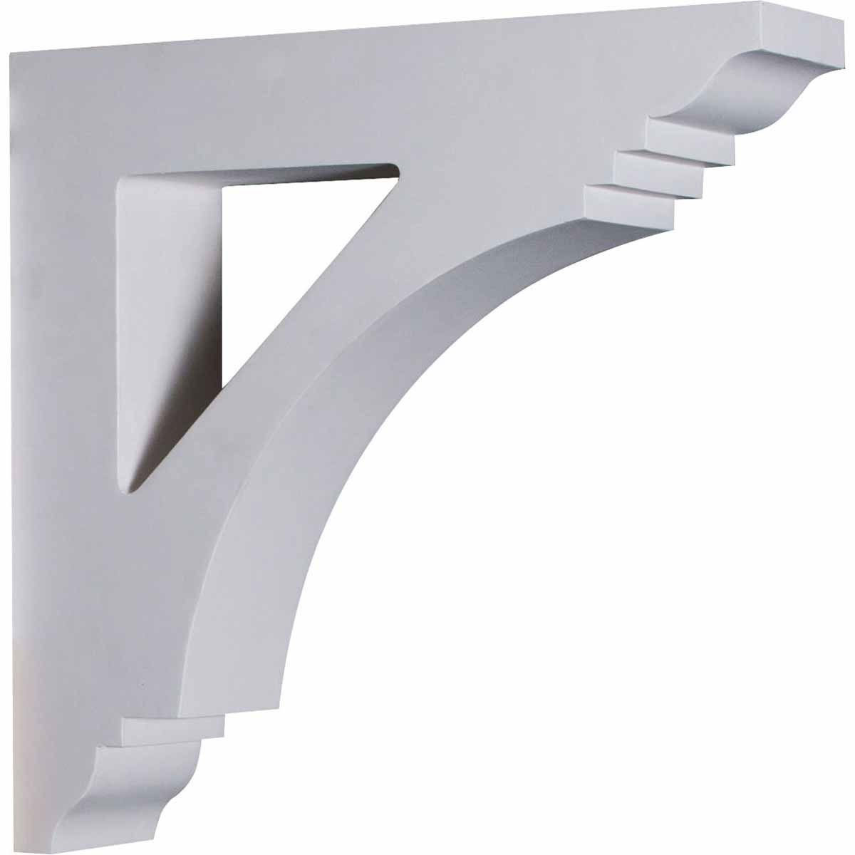 Ekena Millwork 4x16x16 Inch Imperial Bracket - 2 Pack, Decorative Wooden Corbel for Shelves, Cabinets & Home Decor - Heavy Duty Support Bracket for Indoor & Outdoor Use