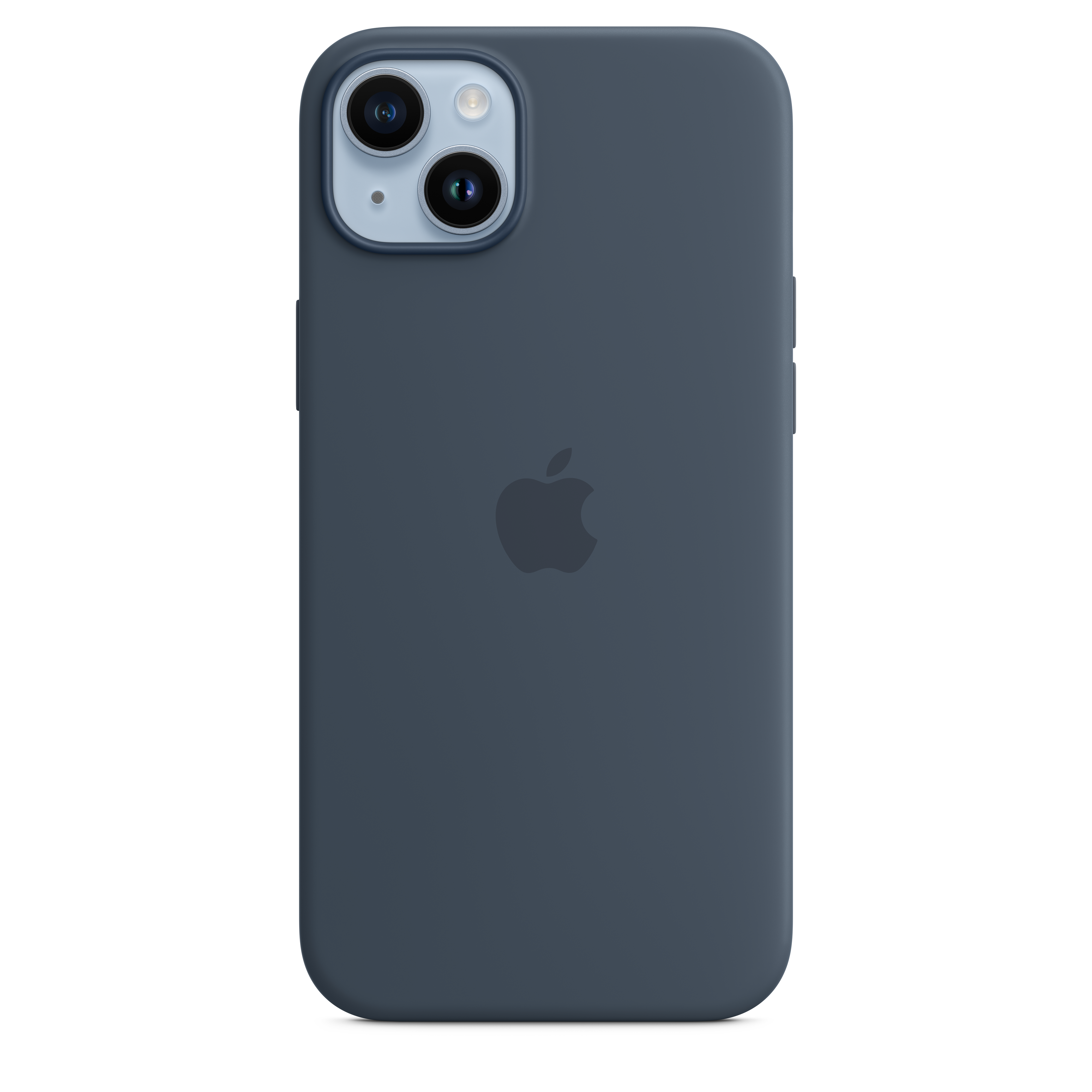Premium MagSafe Silicone Case for iPhone 14 Plus - Storm Blue | Slim Protective Cover with Magnetic Alignment | Perfect for Work, Travel & Everyday Use