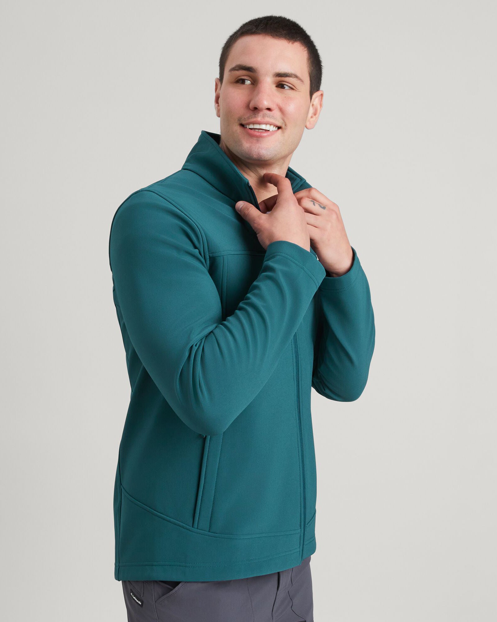Men's Arbury Jacket - Waterproof Windbreaker with Hood, Lightweight Outdoor Deep Lagoon Blue - Perfect for Hiking, Camping & Travel