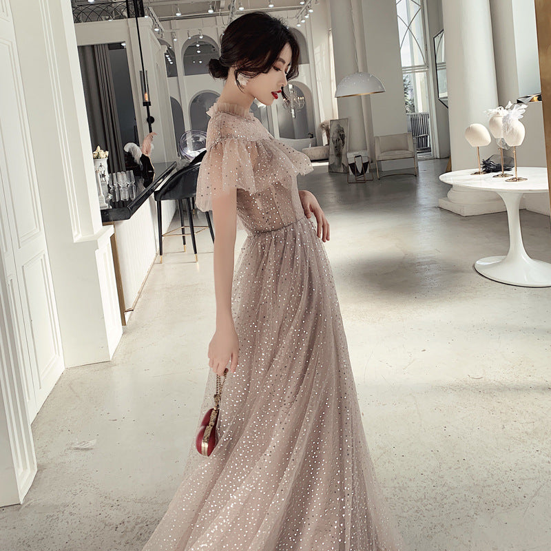 Sparkly A-Line Tulle Prom Dress - Elegant Long Evening Gown for Formal Events | Perfect for Homecoming, Prom Night & Special Occasions