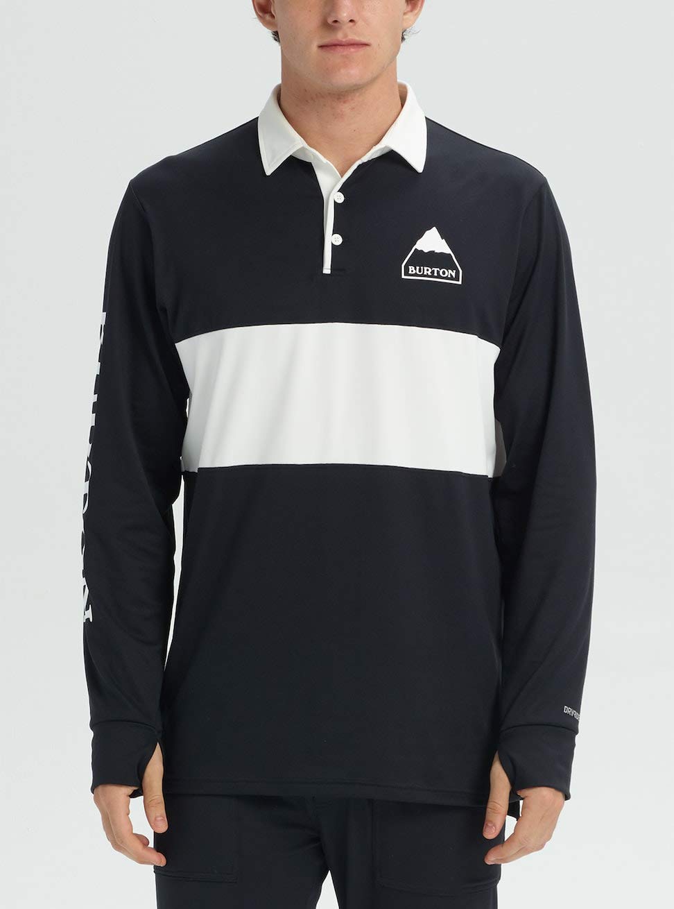Burton Men's Midweight Rugby Shirt - Comfortable & Durable Cotton Blend for Casual Wear, Sports & Outdoor Activities