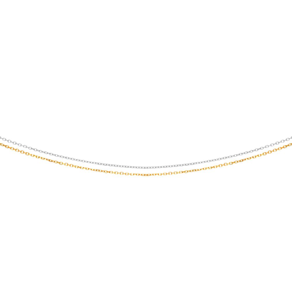 14K Gold 1.1mm Multi Strand Chain Necklace - Dainty Layered Jewelry for Women, Perfect for Everyday Wear, Gifts & Special Occasions
