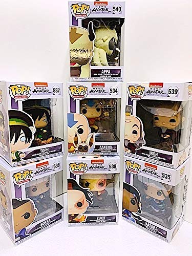 Funko Pop Avatar The Last Airbender 7-Piece 3.75-Inch Figure Set - Katara, Aang, Iroh, Sokka, Zuko, Toph & Appa - Collectible Vinyl Figures for Fans, Display & Gift Giving