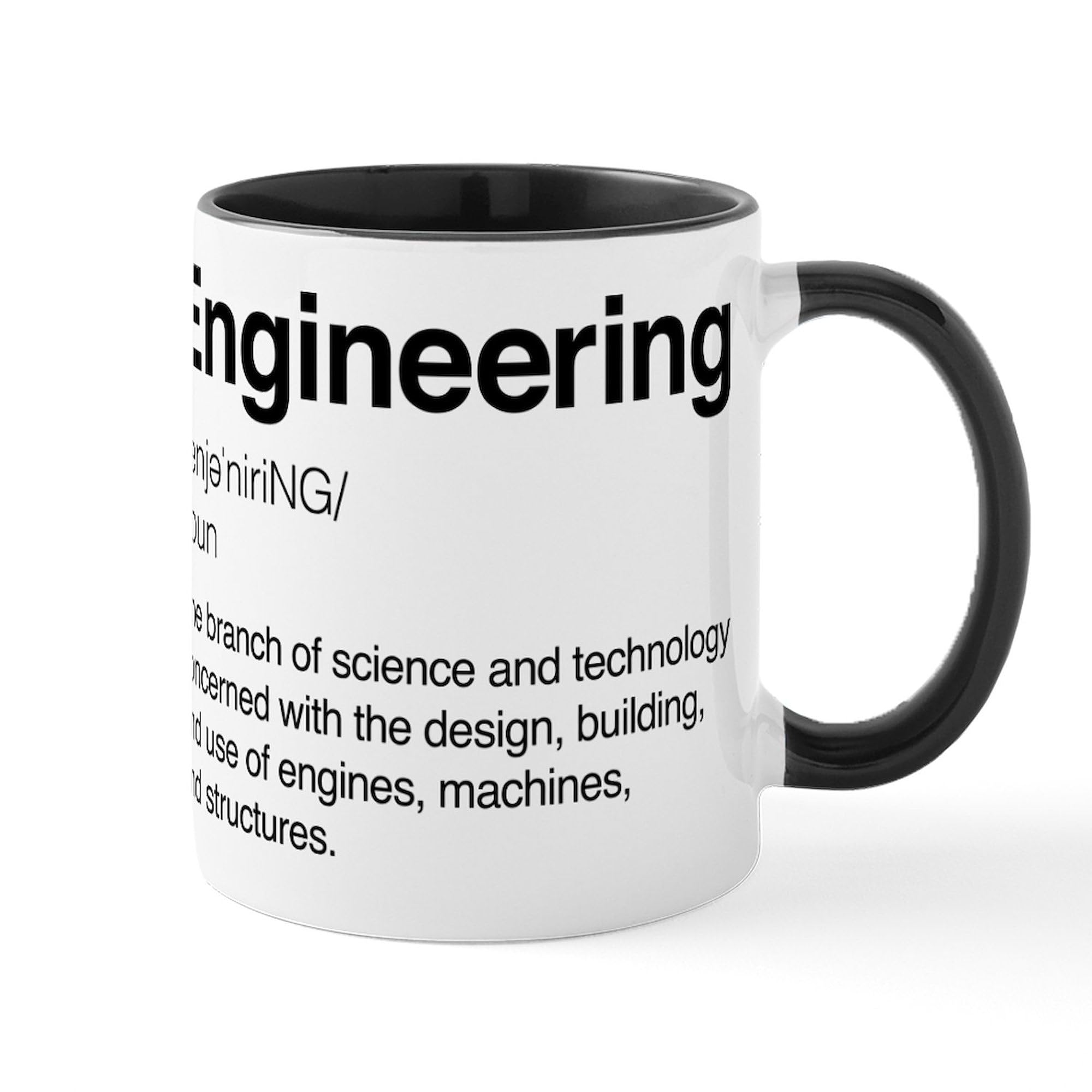 Engineering Definition Ceramic Coffee Mug 11 oz (325 ml) - Perfect for Engineers, Students & Office Use - Ideal Gift for Coffee Lovers