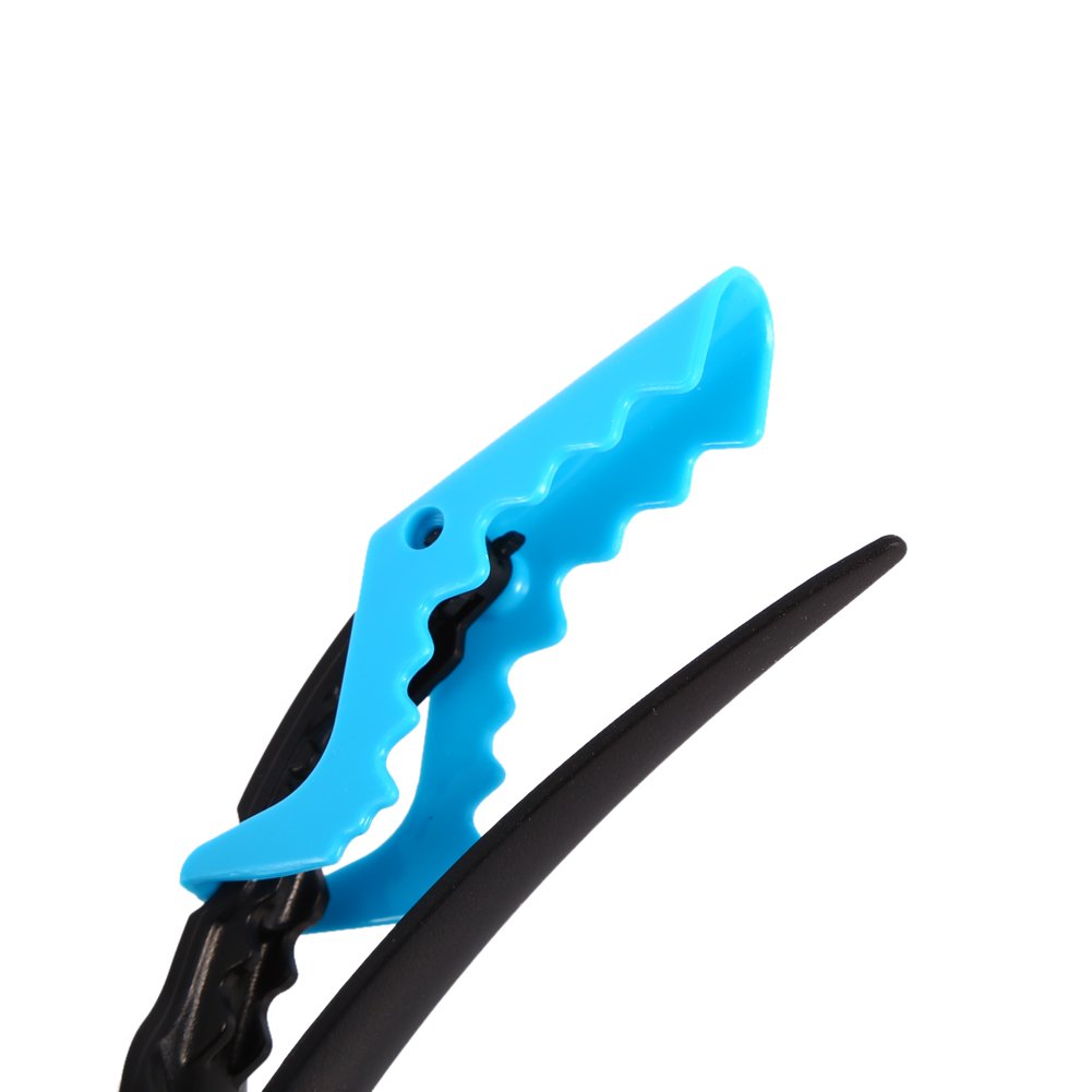 Non-Slip Plastic Hair Clips for Women - 10 Pack Blue Hair Styling Clamps & Hair Grip Accessories - Perfect for Salon, Home Styling & DIY Hair Care