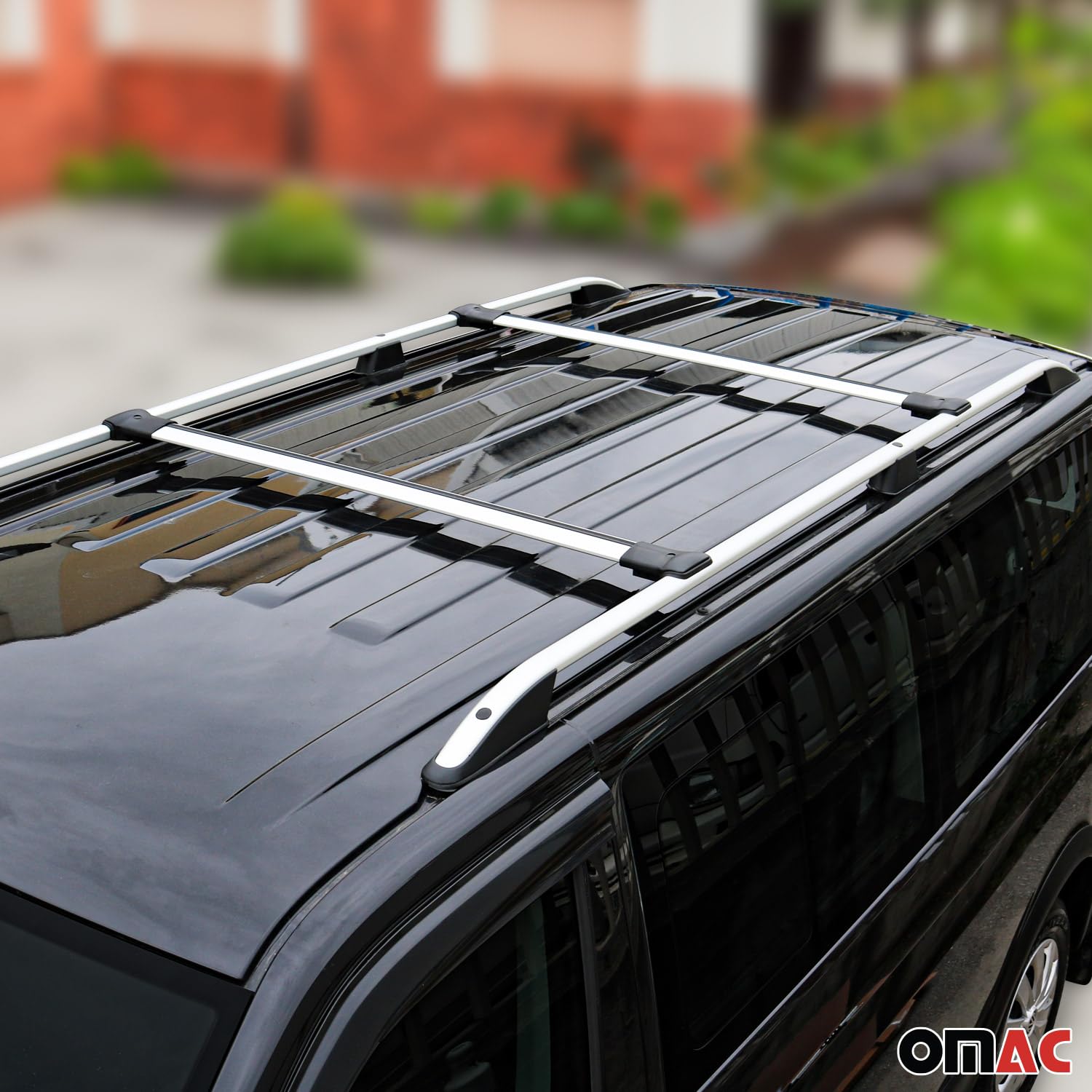 OMAC Gray Roof Rack Cross Bars (2-Piece Set) for 2003-2009 Kia Sorento - Heavy Duty Luggage Carrier for Kayak, Canoe, Surfboard, Ski, Snowboard & Camping Gear - Perfect for Road Trips, Outdoor Adventures & Family Vacations