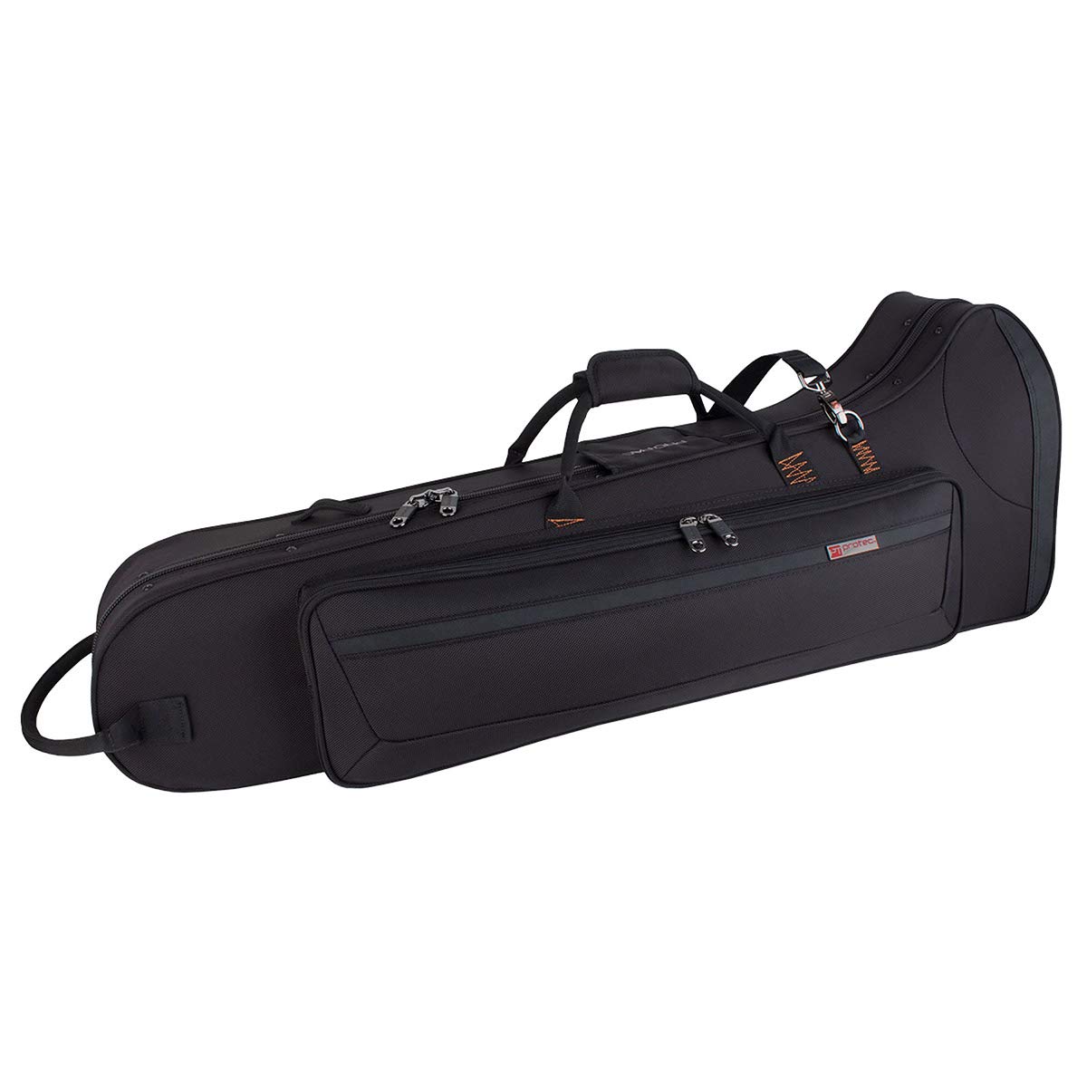Protec PB306CT Tenor Trombone Case - Black Contoured PRO PAC for Professional Musicians | Durable & Lightweight Protection for School, Marching Band & Travel