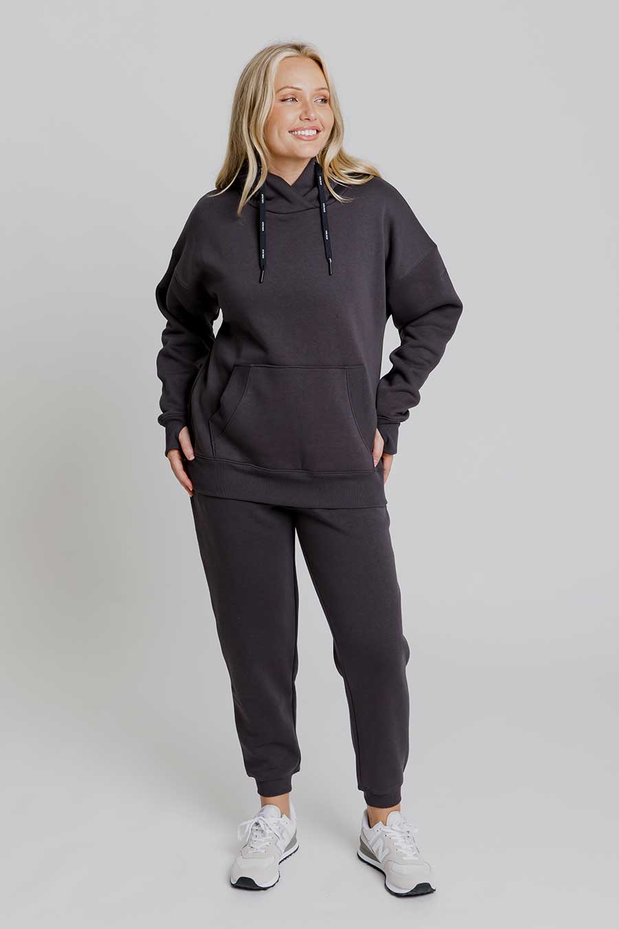 Off Duty Hoodie - Charcoal Black | Cozy Pullover Sweatshirt for Men & Women | Perfect for Casual Wear, Lounging & Outdoor Activities