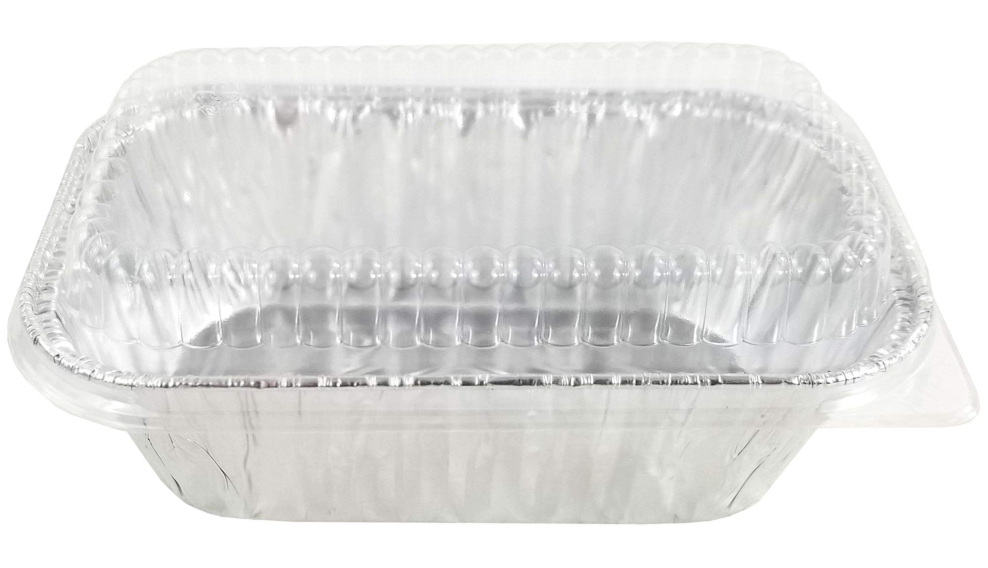 Handi-Foil 1 lb. Aluminum Foil Mini Loaf Pans with Clear Dome Lids - 6 Pack | Perfect for Baking Homemade Bread, Cakes & Desserts | Great for Meal Prep, Parties & Gifting