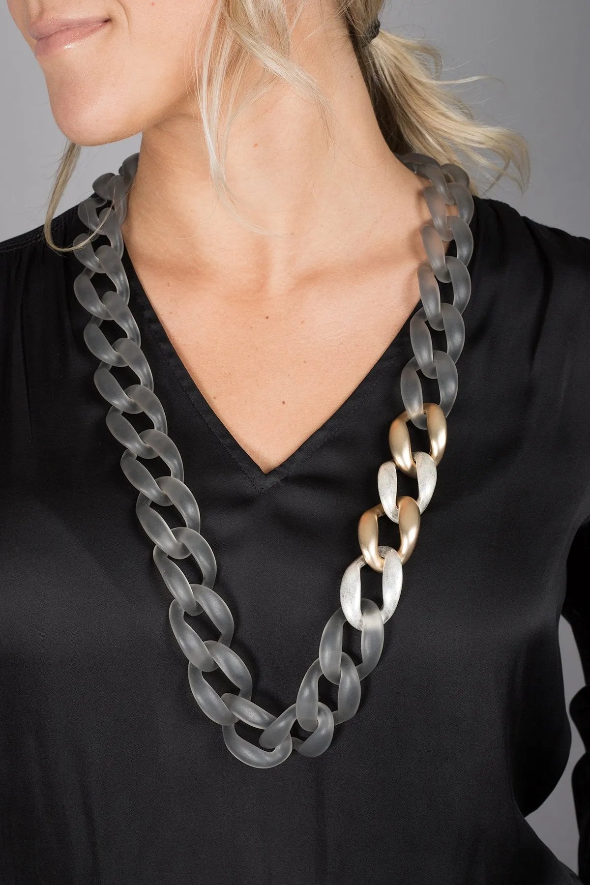 Chunky Link Statement Necklace for Women - Bold Fashion Jewelry for Parties, Dates & Everyday Wear