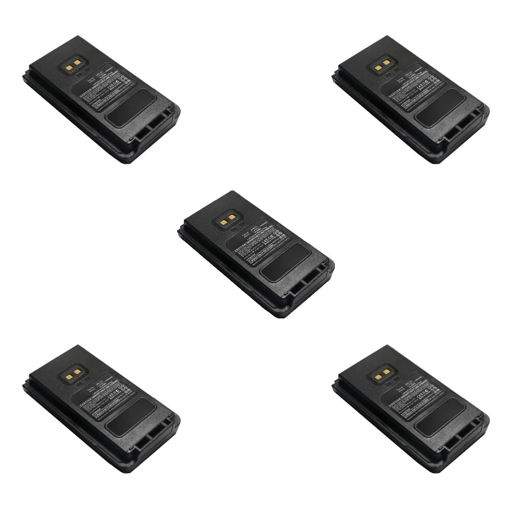 Synergy Digital 2-Way Radio Li-ion Battery Pack (7.4V 1950mAh) - Compatible with YAESU FTA-250L & Replacement for SBR-25L - 5-Pack Combo for Long-Lasting Communication - Perfect for Outdoor Adventures, Security, and Emergency Preparedness
