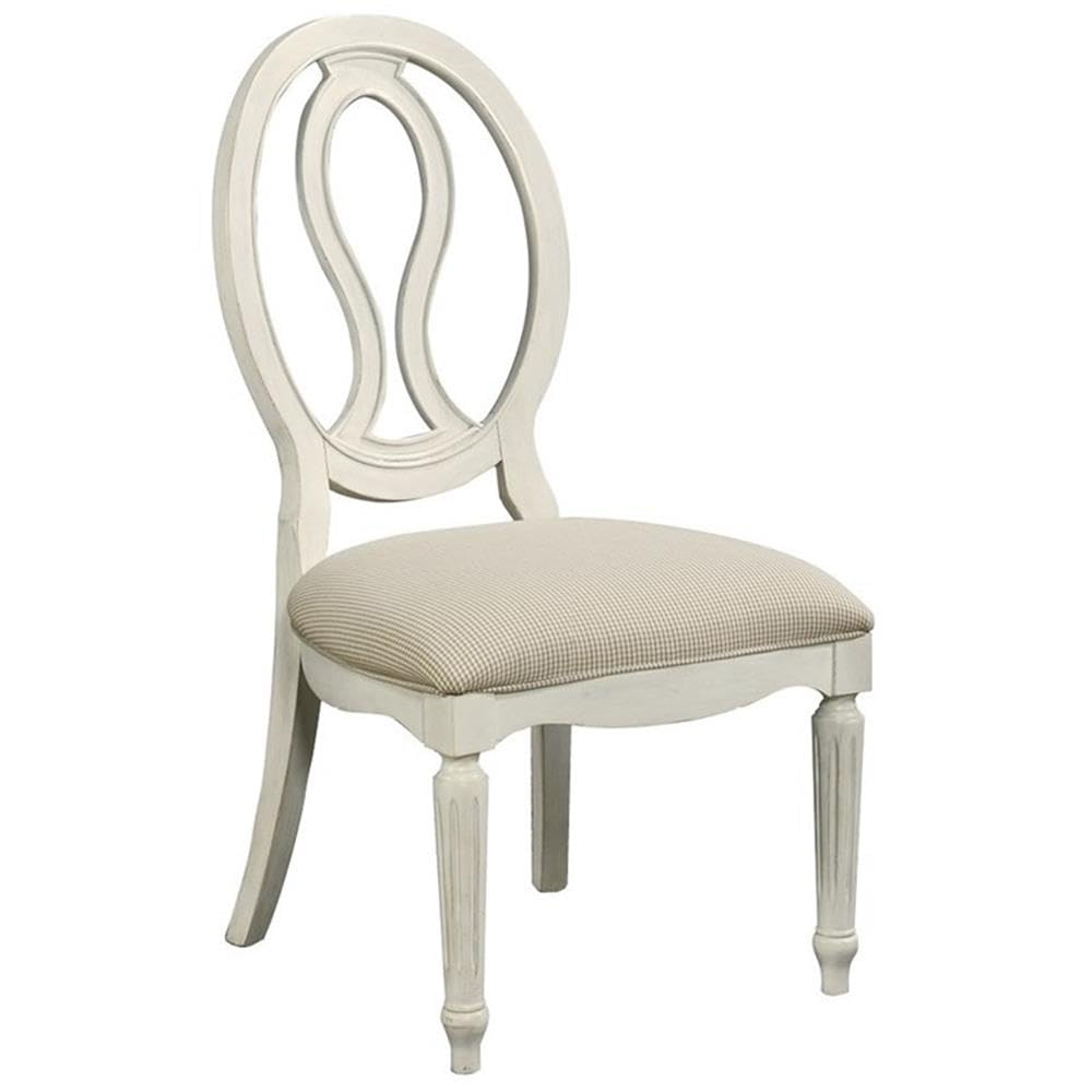 Universal Furniture Summer Hill Wood Dining Side Chairs Set of 2 in White - Perfect for Kitchen, Dining Room & Breakfast Nook | Solid Wood Accent Chairs with Comfortable Cushioned Seat