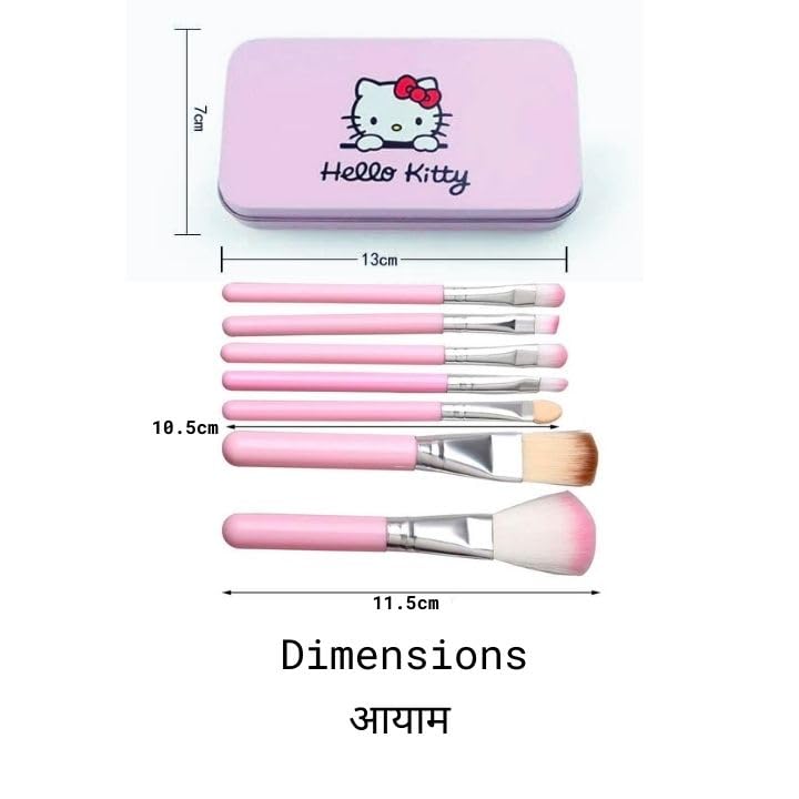 PAARTHO Mini Pink Eye & Lip Makeup Brush Set - 6 Piece Professional Cosmetic Brush Kit for Eyeshadow, Eyeliner & Lipstick Application | Perfect for Travel, Makeup Beginners & Daily Beauty Routine