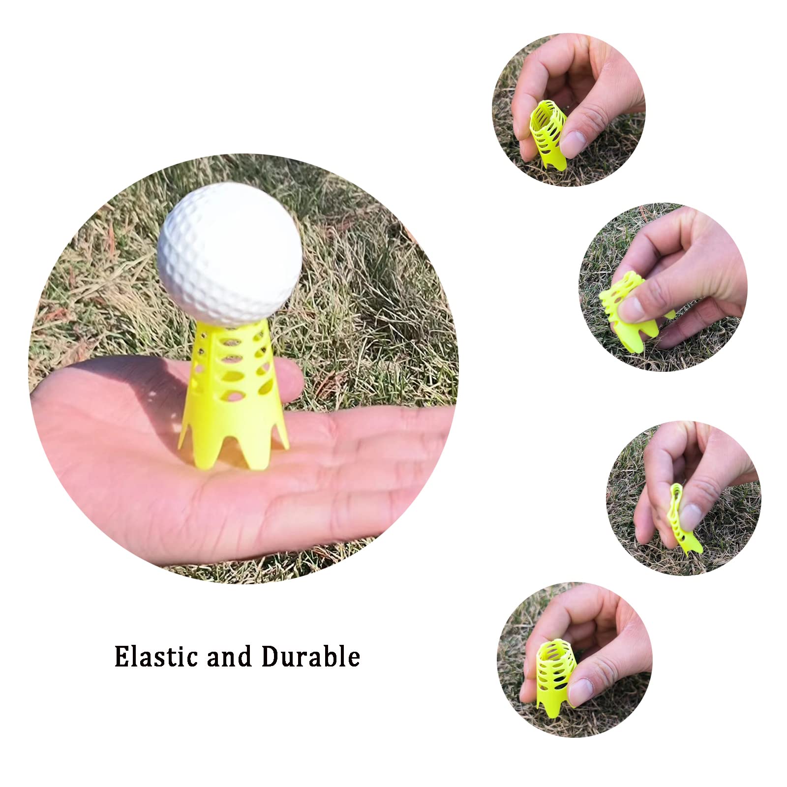 Premium Plastic Golf Simulator Tees - Durable Indoor Practice Tees for Golf Simulators, Winter Turf & Driving Ranges - Perfect for Home Training, Golf Clubs & Indoor Practice Sessions