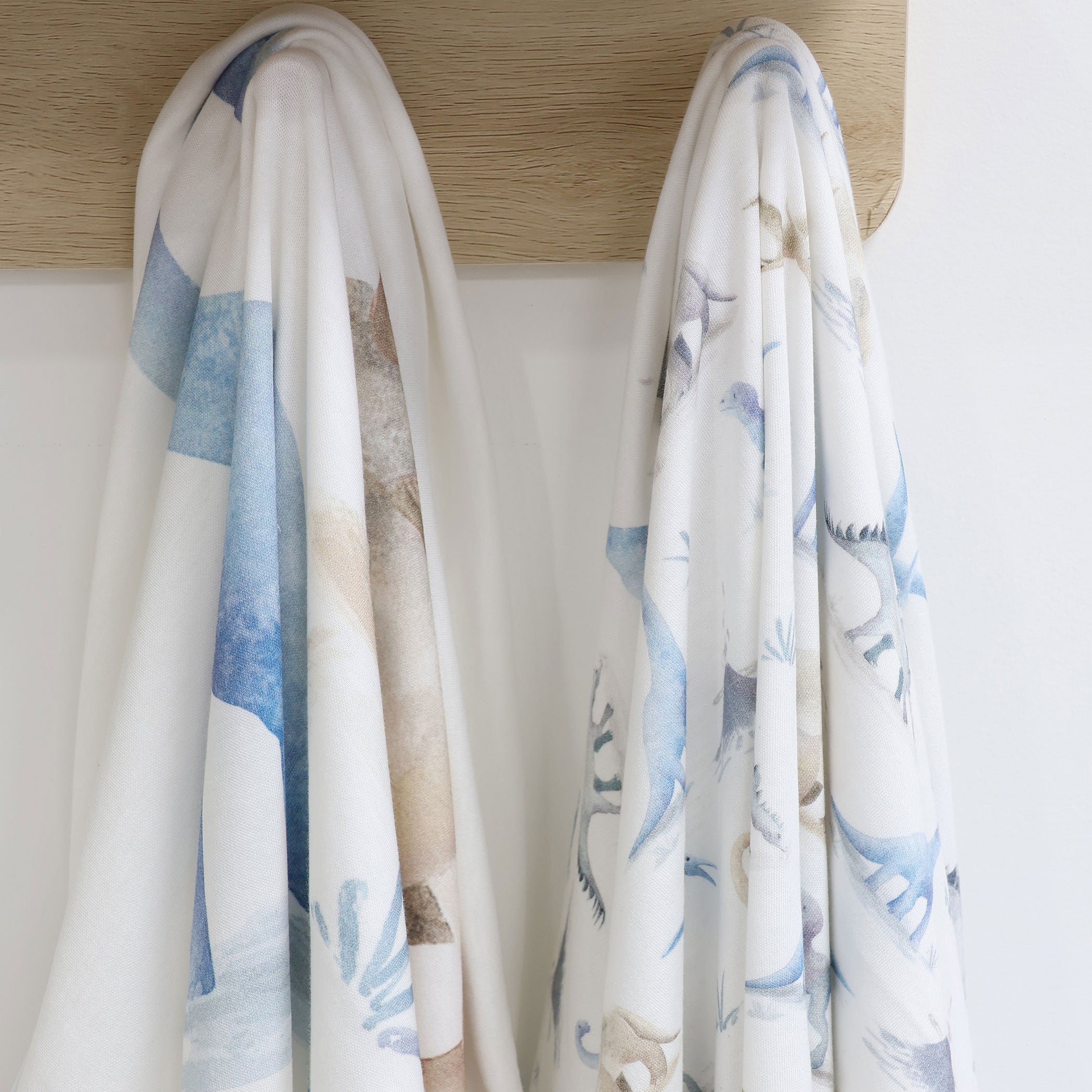 Jurassic Bamboo 2-Pack Jersey Wraps - Soft Bamboo Fabric for Baby Swaddles & Nursing Covers - Perfect for Newborns, Infants & Toddlers